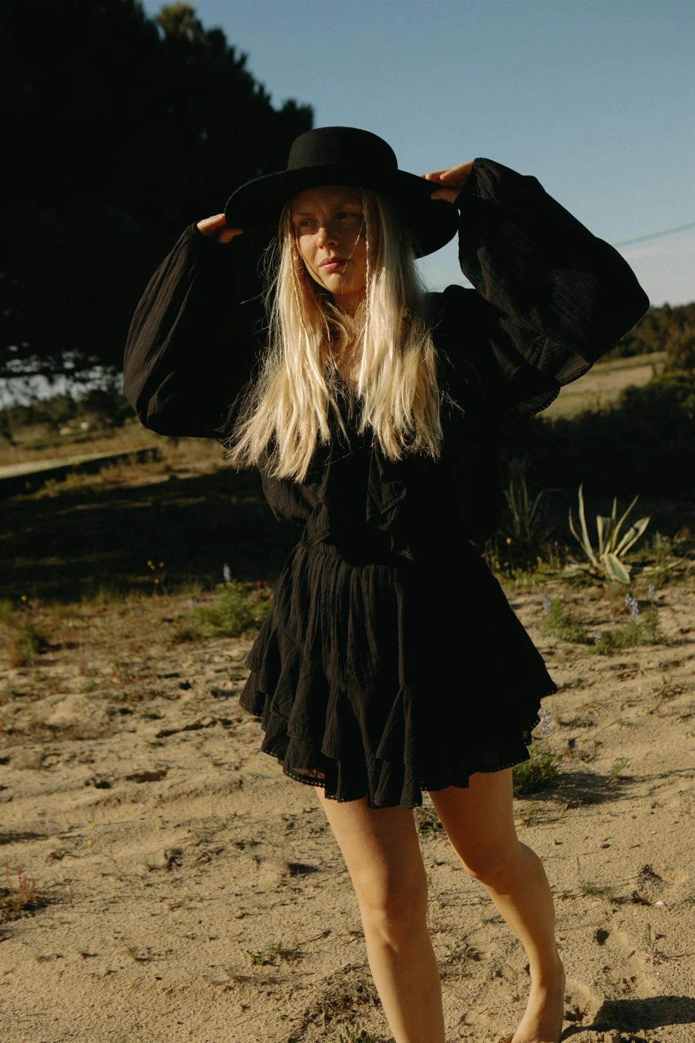 Frill Blouse Black - Image 13
