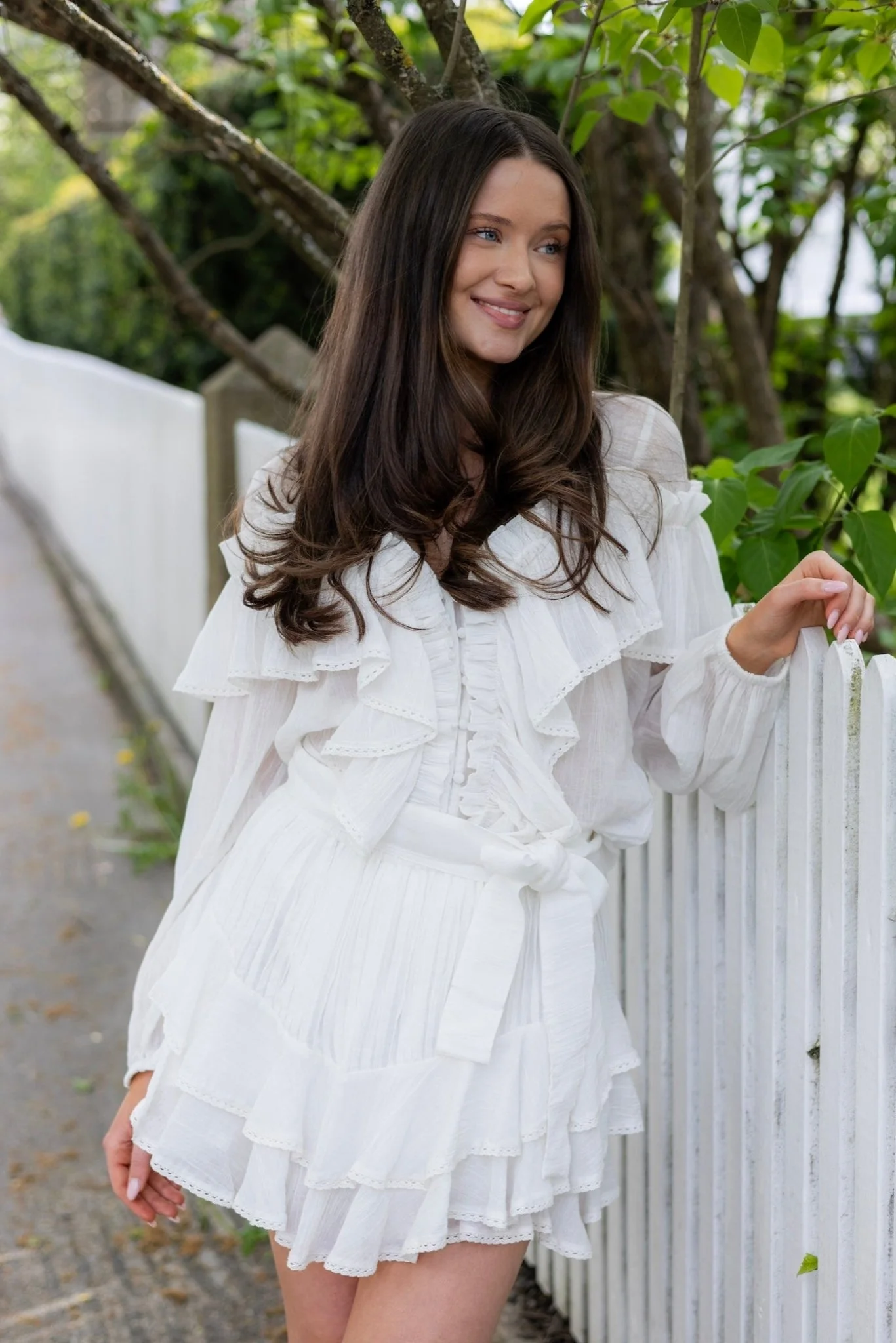Frill Blouse White