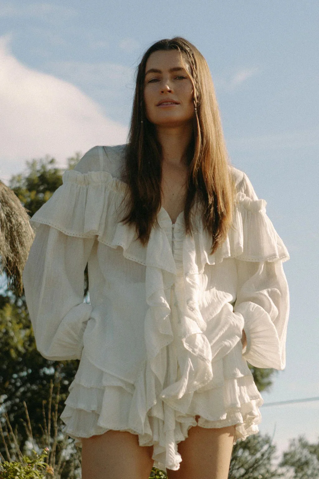 Frill Blouse White - Image 9