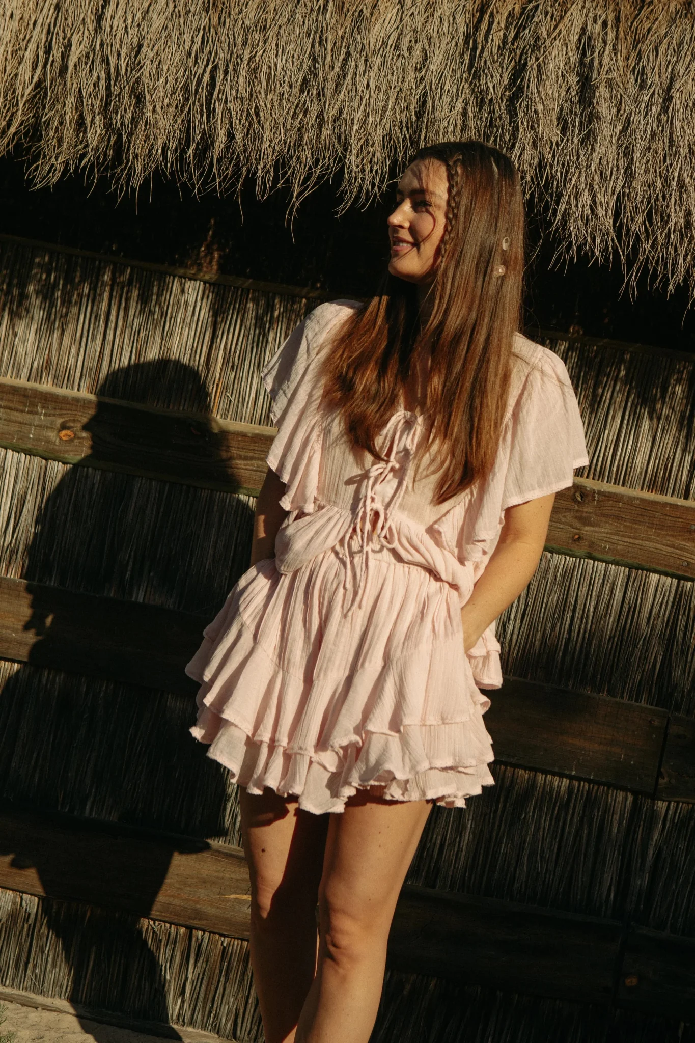 Frill Skirt Shorts Light Pink - Image 10