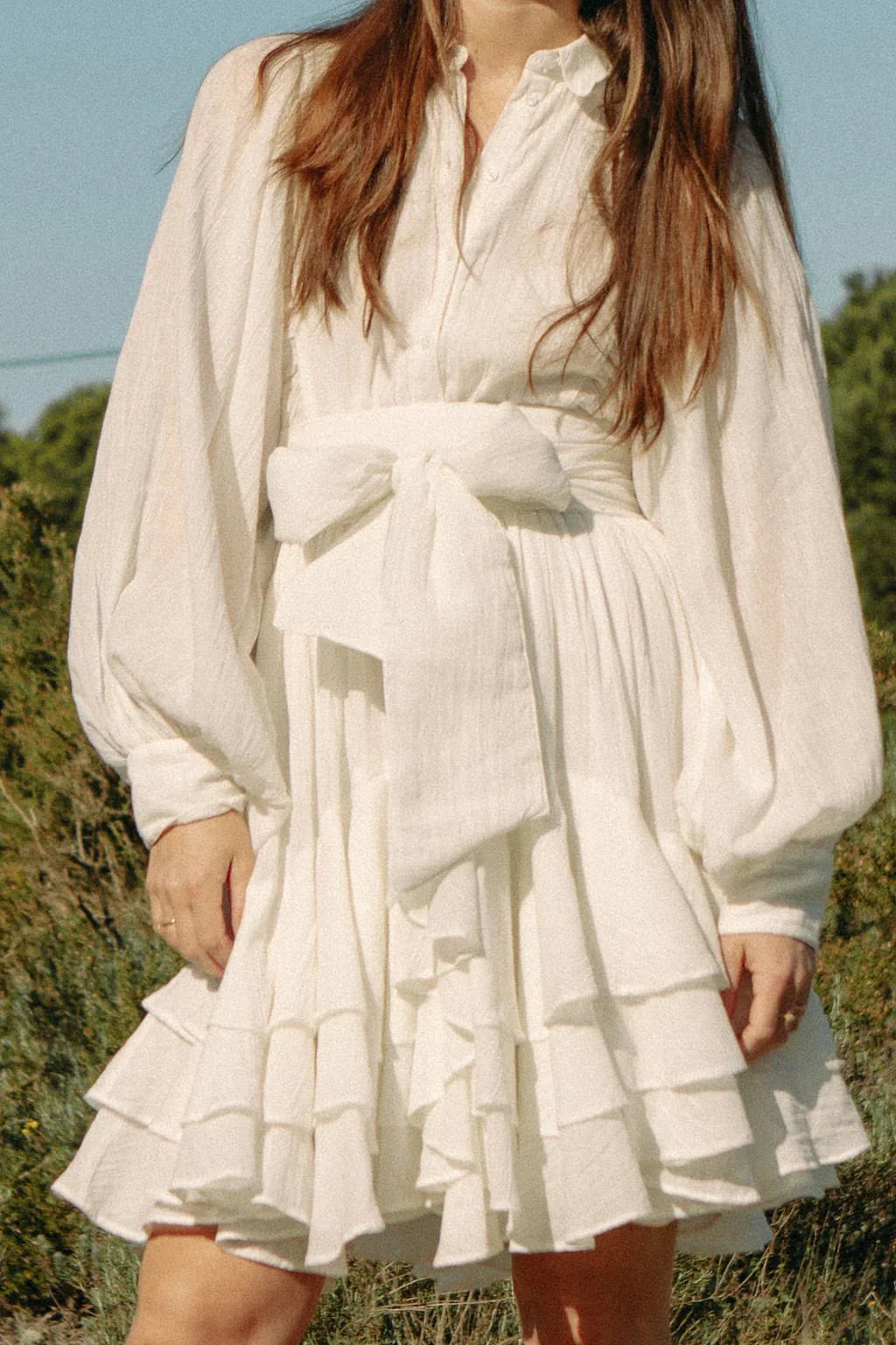 Frill Ranch Dress Offwhite - Image 13