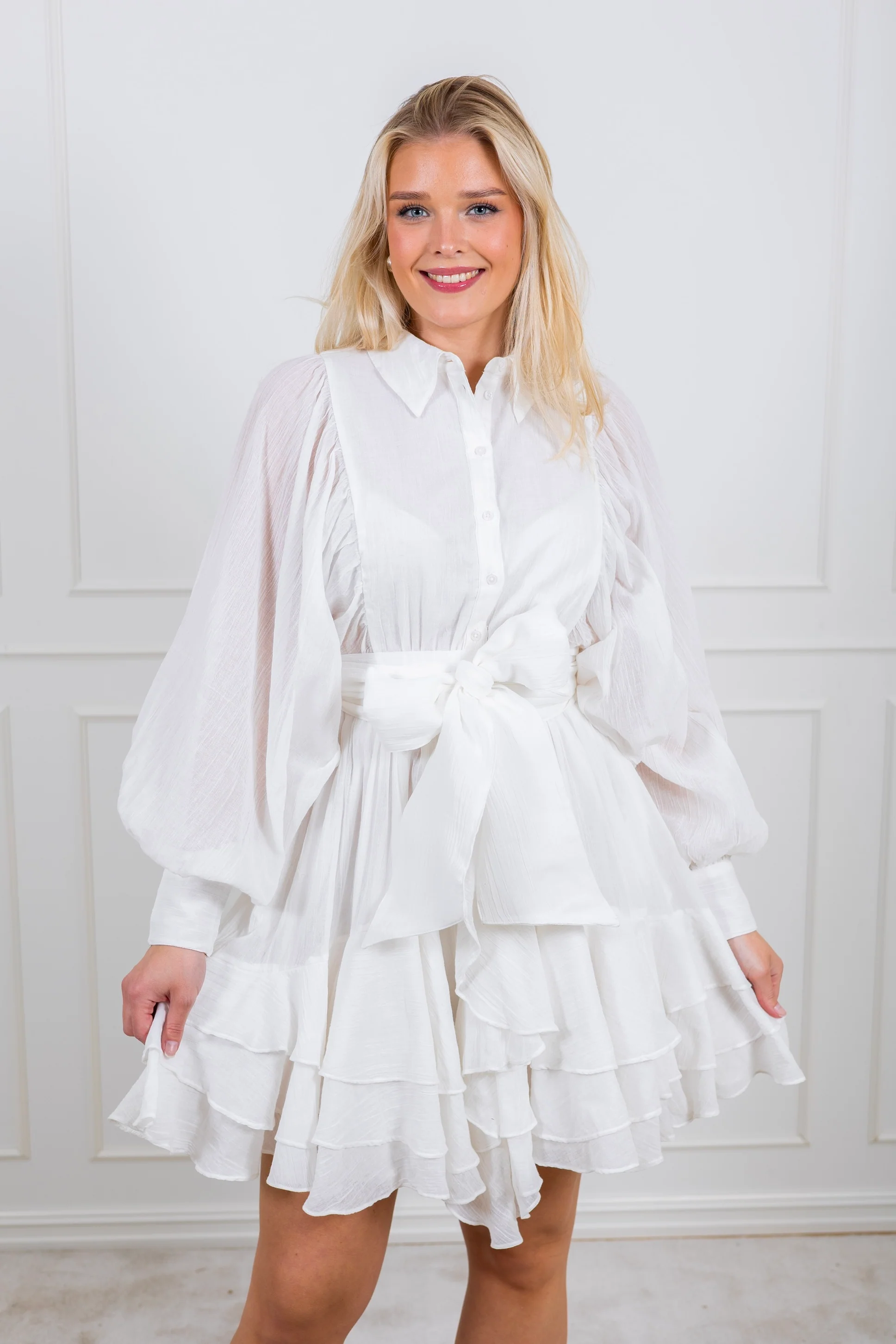 Frill Ranch Dress Offwhite - Image 7