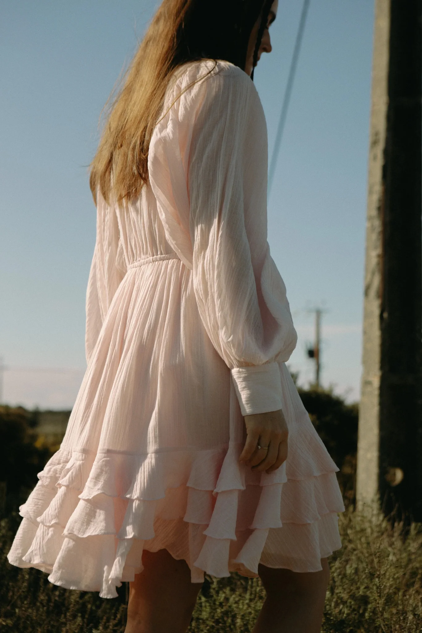 Frill Ranch Dress Light Pink - Image 18