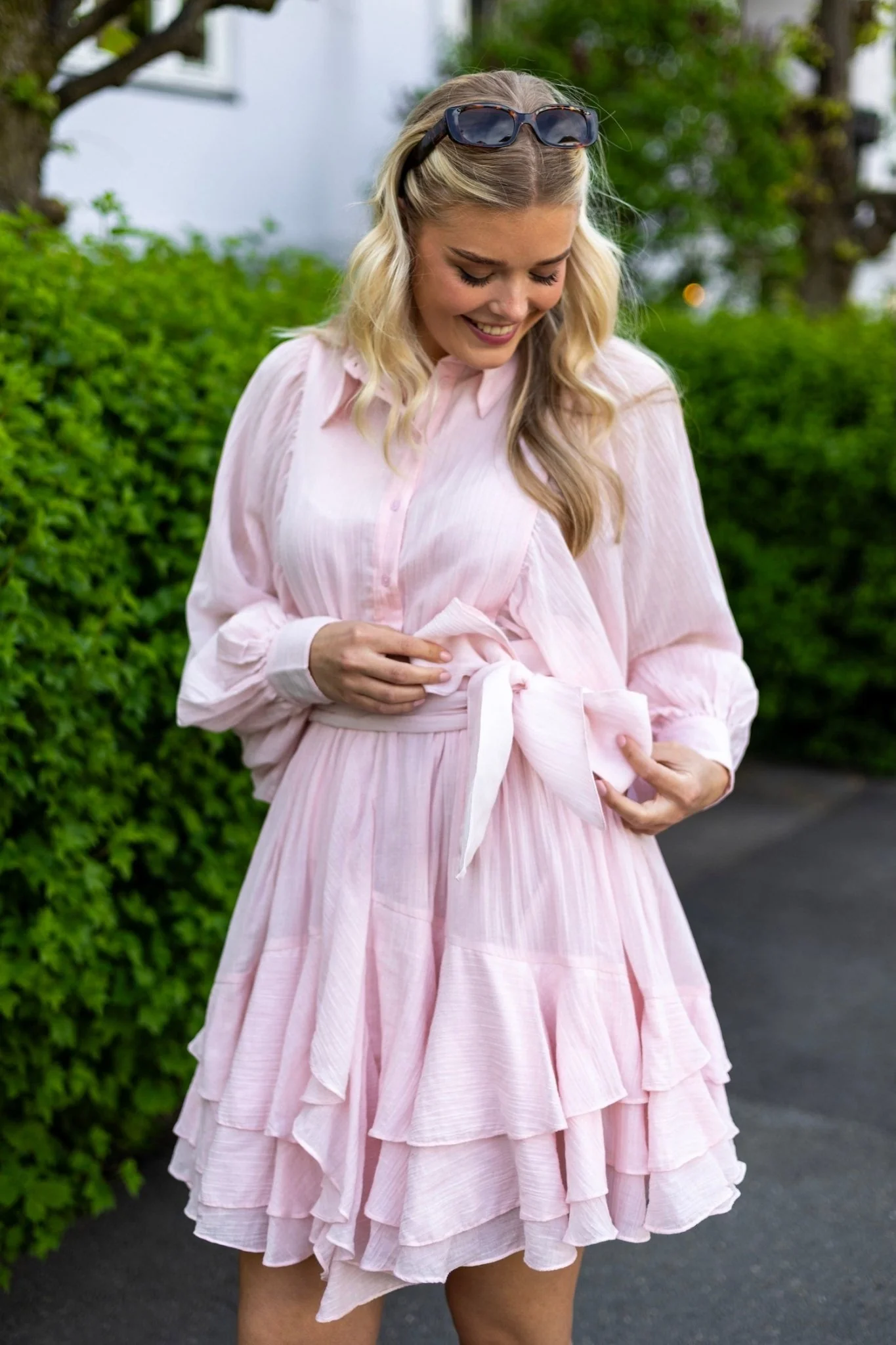Frill Ranch Dress Light Pink - Image 5