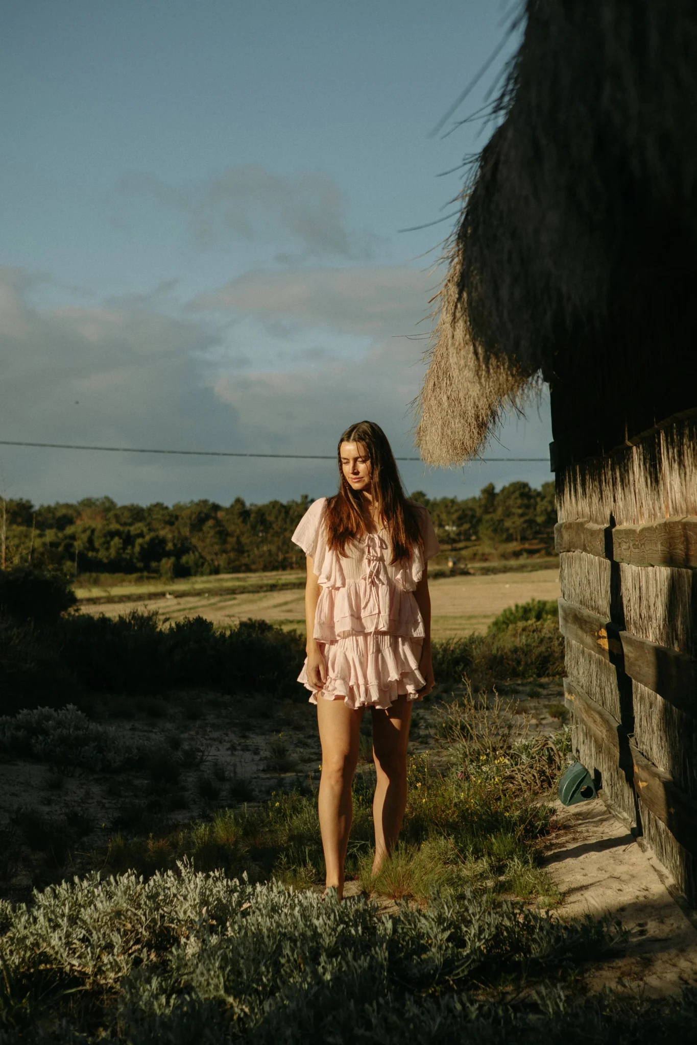 Bow Frill Top Light Pink - Image 12