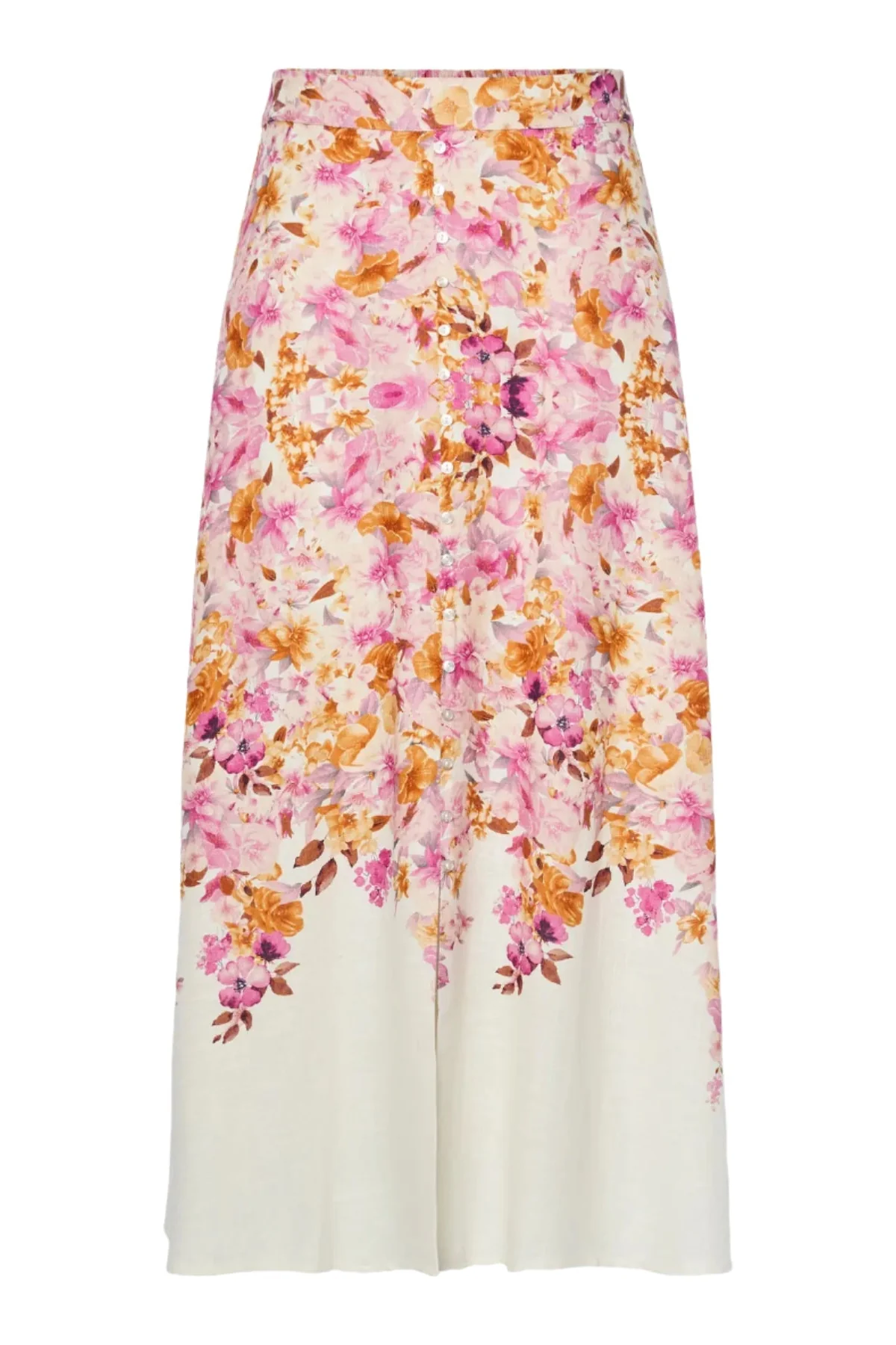 Cleo Hw Long Skirt Birch Cleo Print