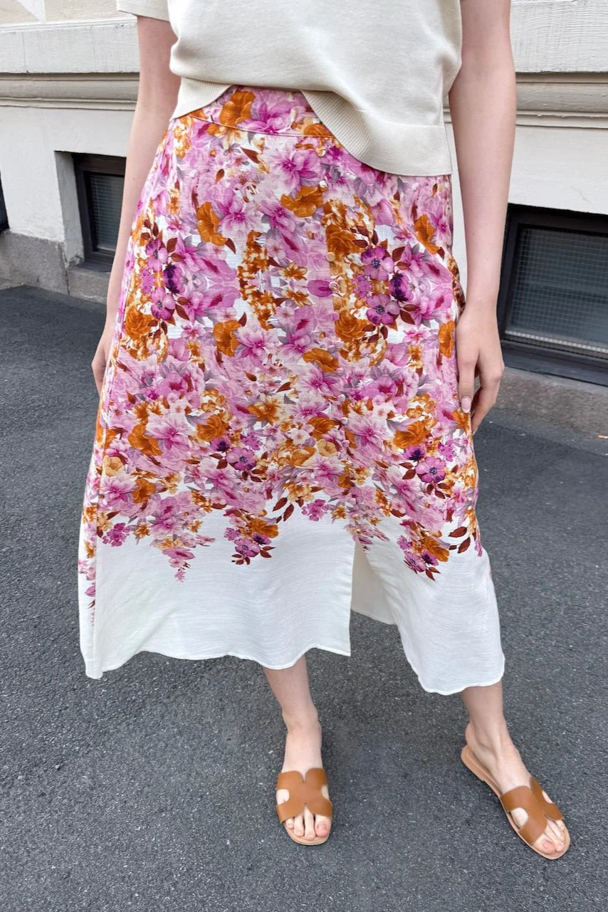 Cleo Hw Long Skirt Birch Cleo Print - Image 7