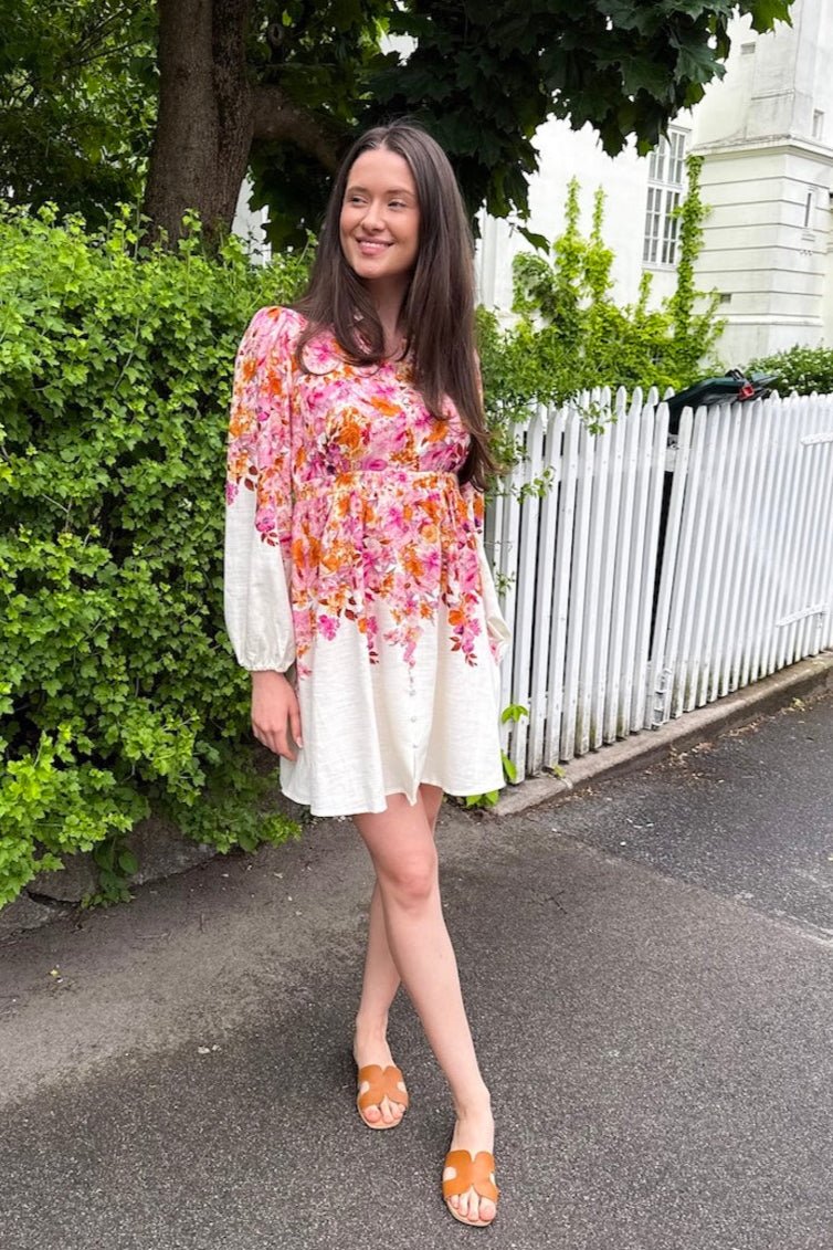 Cleo Ls Dress Birch Cleo Print - Image 6