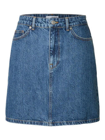 Harper Hw Short Skirt Medium Blue Denim - Image 2