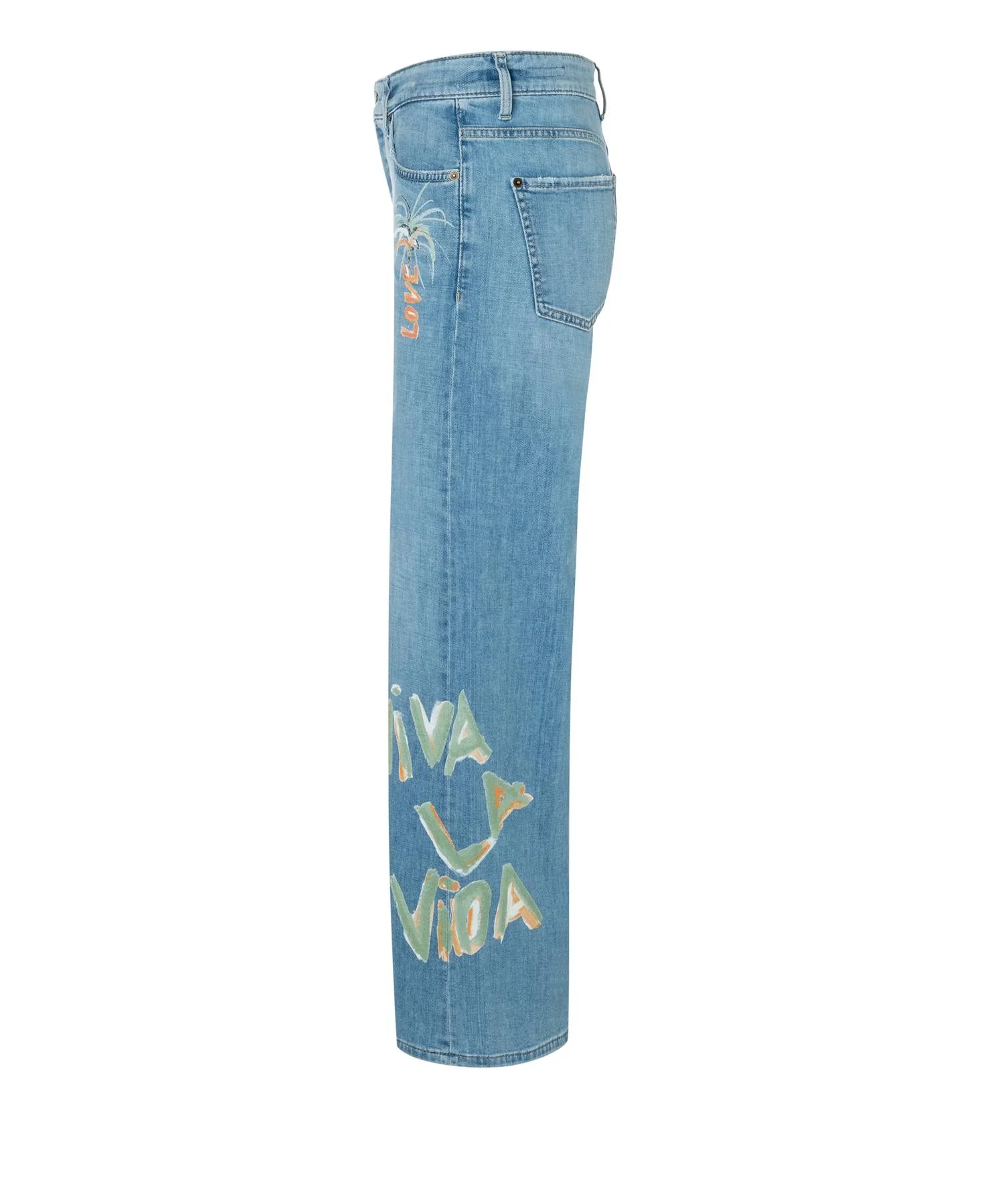 Palazzo Cropped Lefth Bleach Authentic Used - Image 7