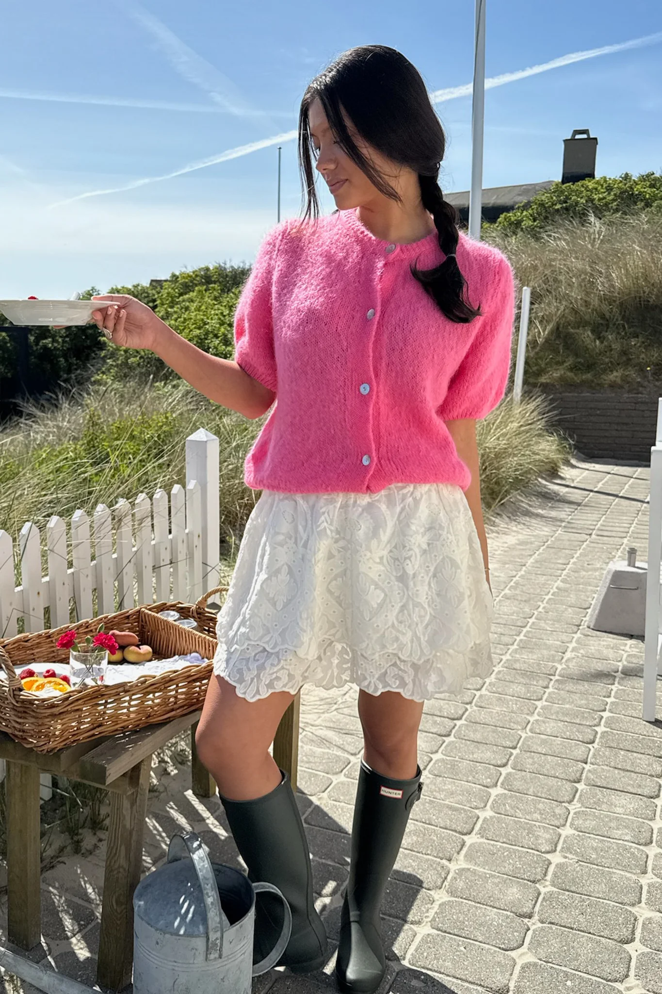 Ida Ss Cardigan Pink - Image 3