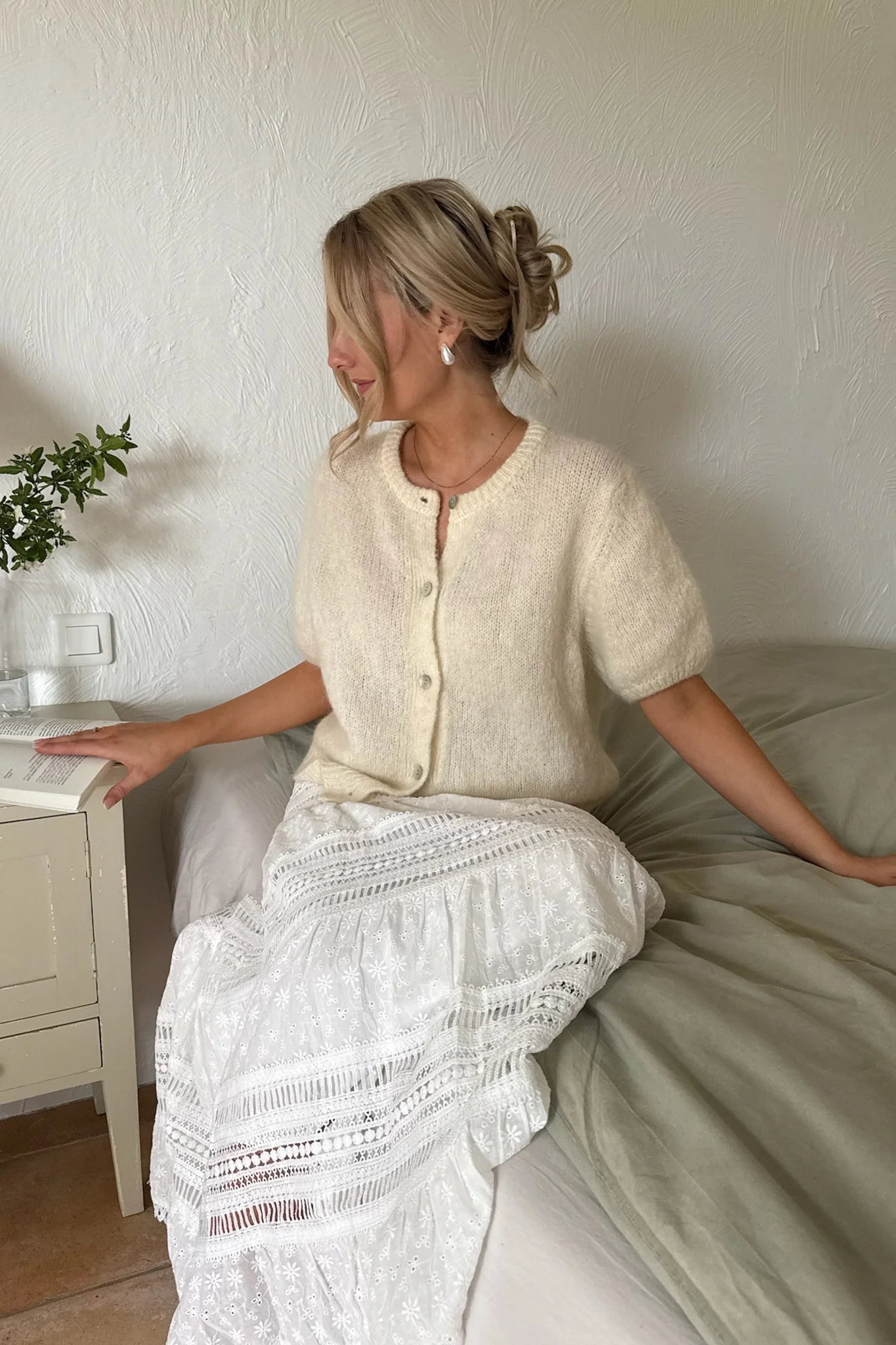 Ida Ss Cardigan White - Image 10