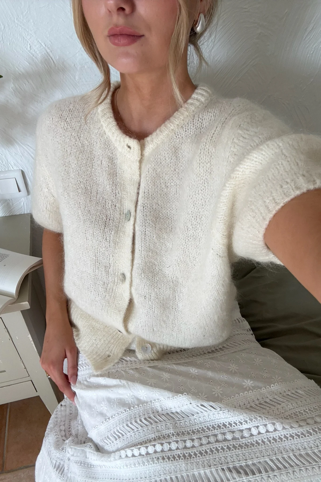 Ida Ss Cardigan White - Image 11