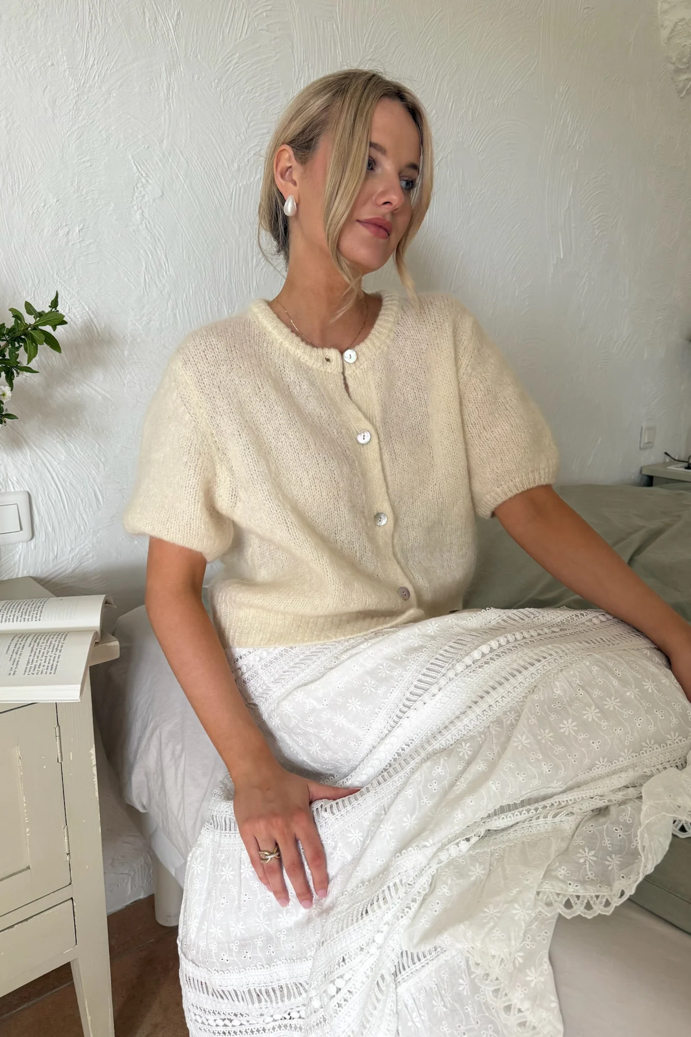 Ida Ss Cardigan White - Image 8