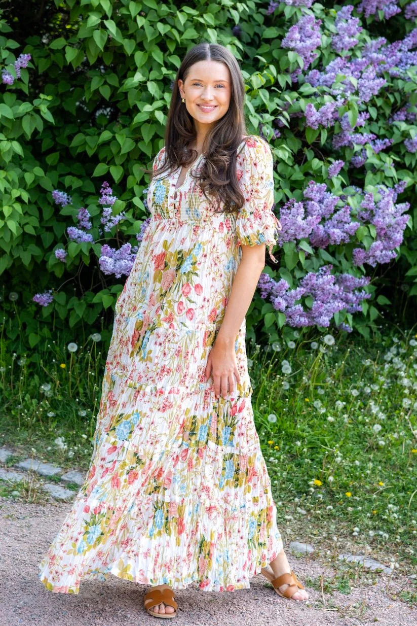Bohemian Relaxed Dress Flower Field - Image 2