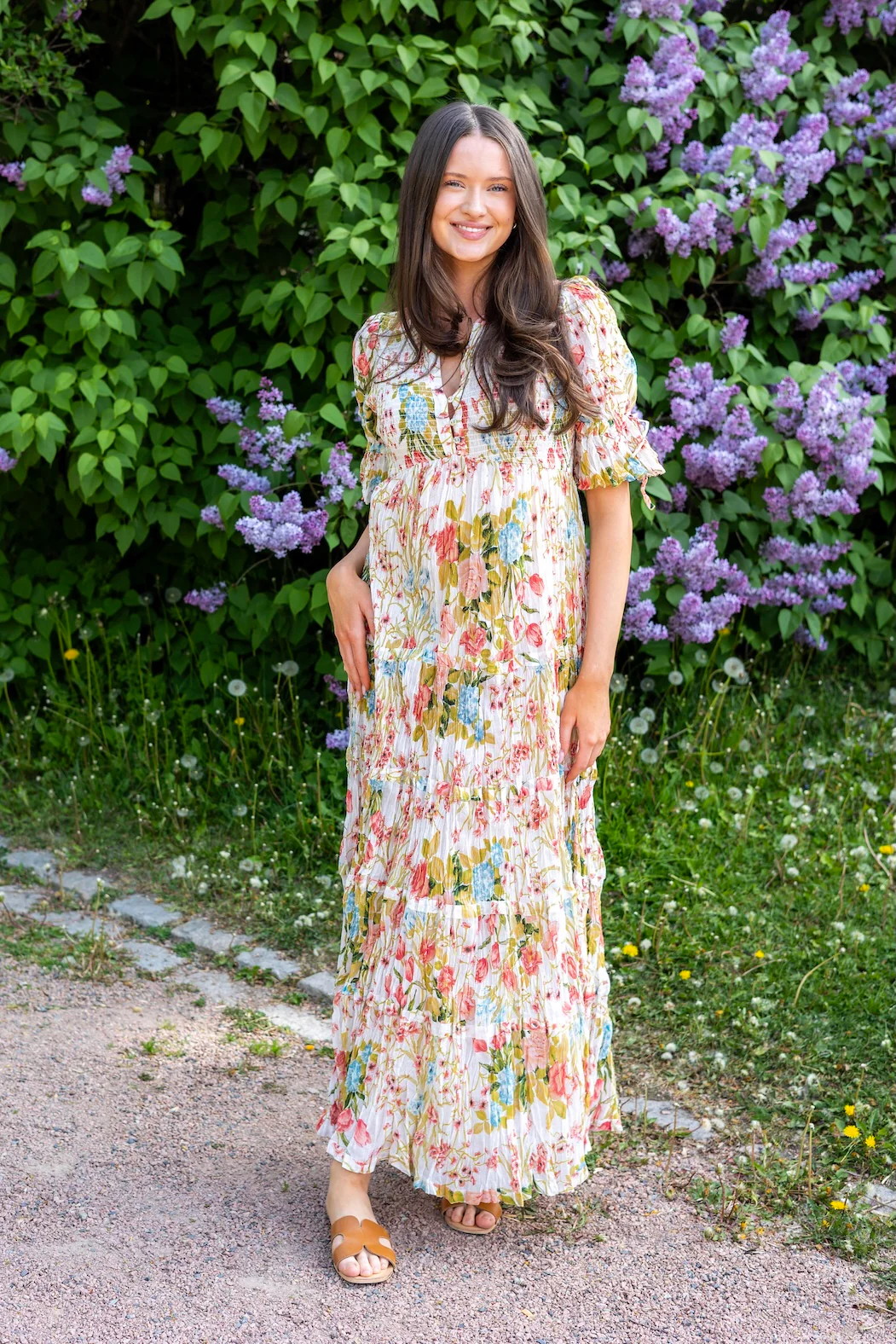 Bohemian Relaxed Dress Flower Field - Image 3