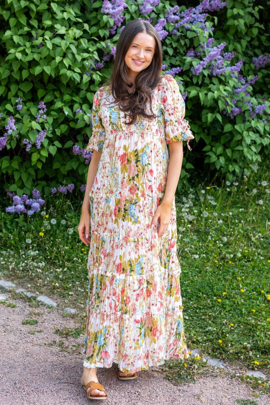 Bohemian Relaxed Dress Flower Field - Image 4