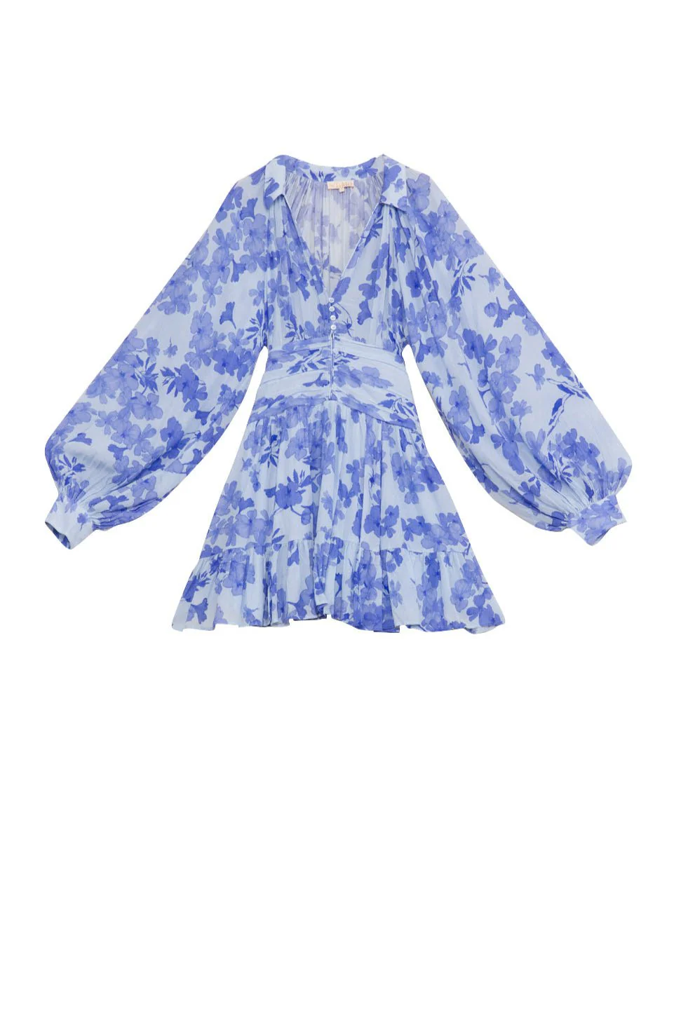 Chiffon Mini Dress Skye Blue - Image 2