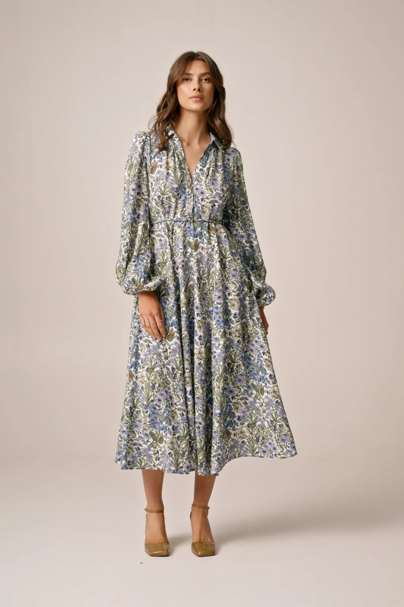 Linen Shirt Dress Flora - Image 7