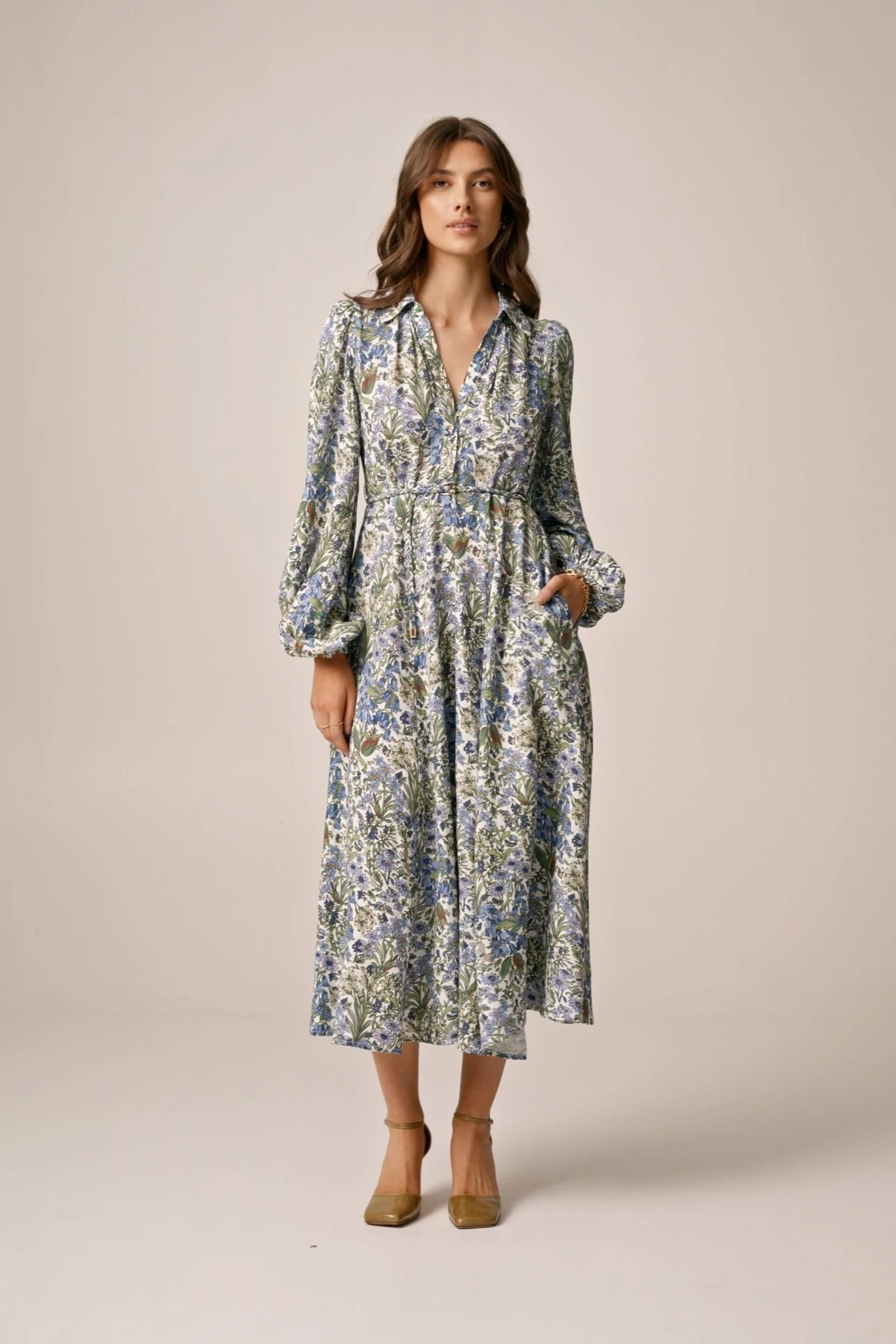 Linen Shirt Dress Flora - Image 9