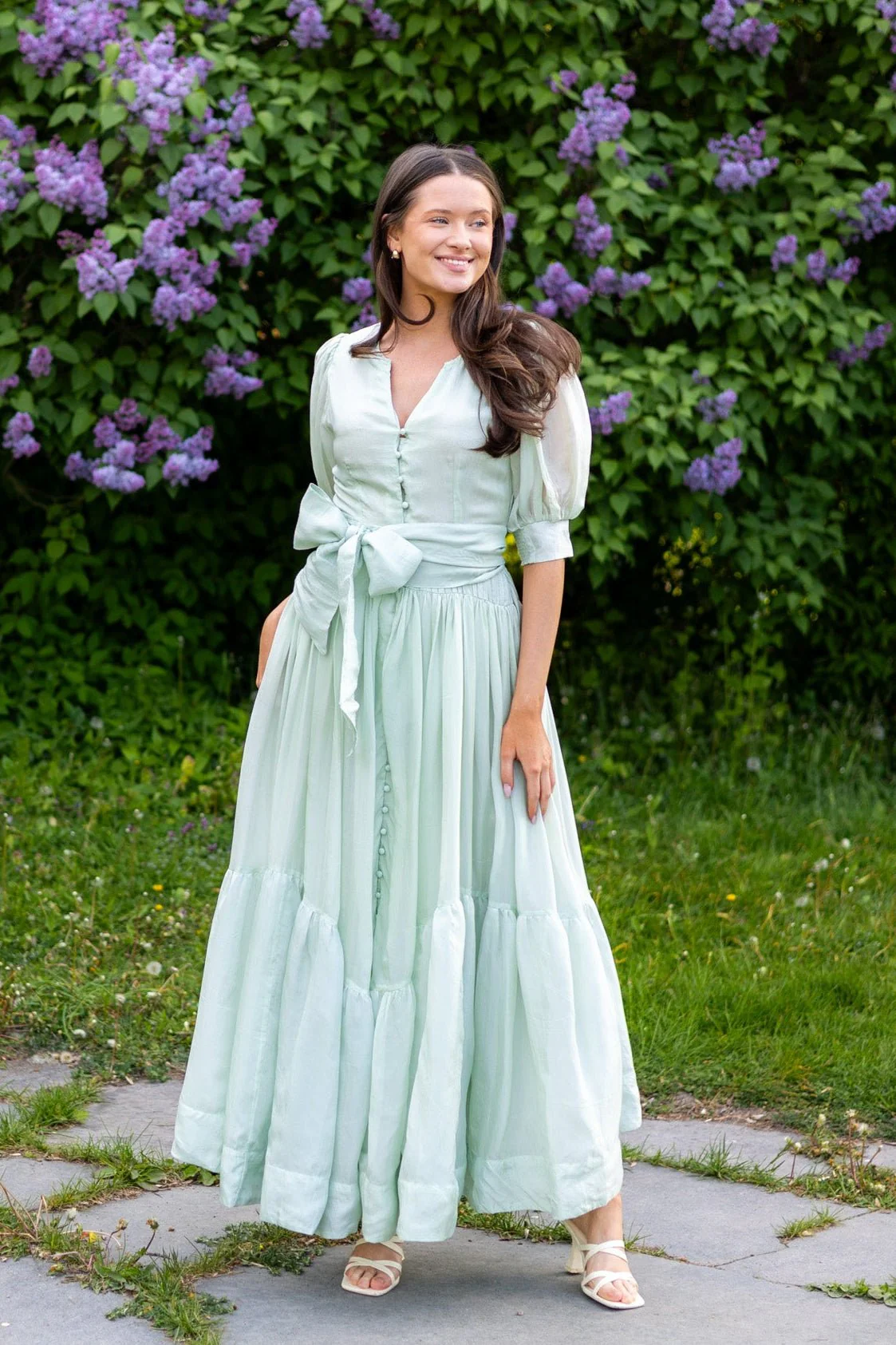 Wow Long Dress Soft Pistachio - Image 4