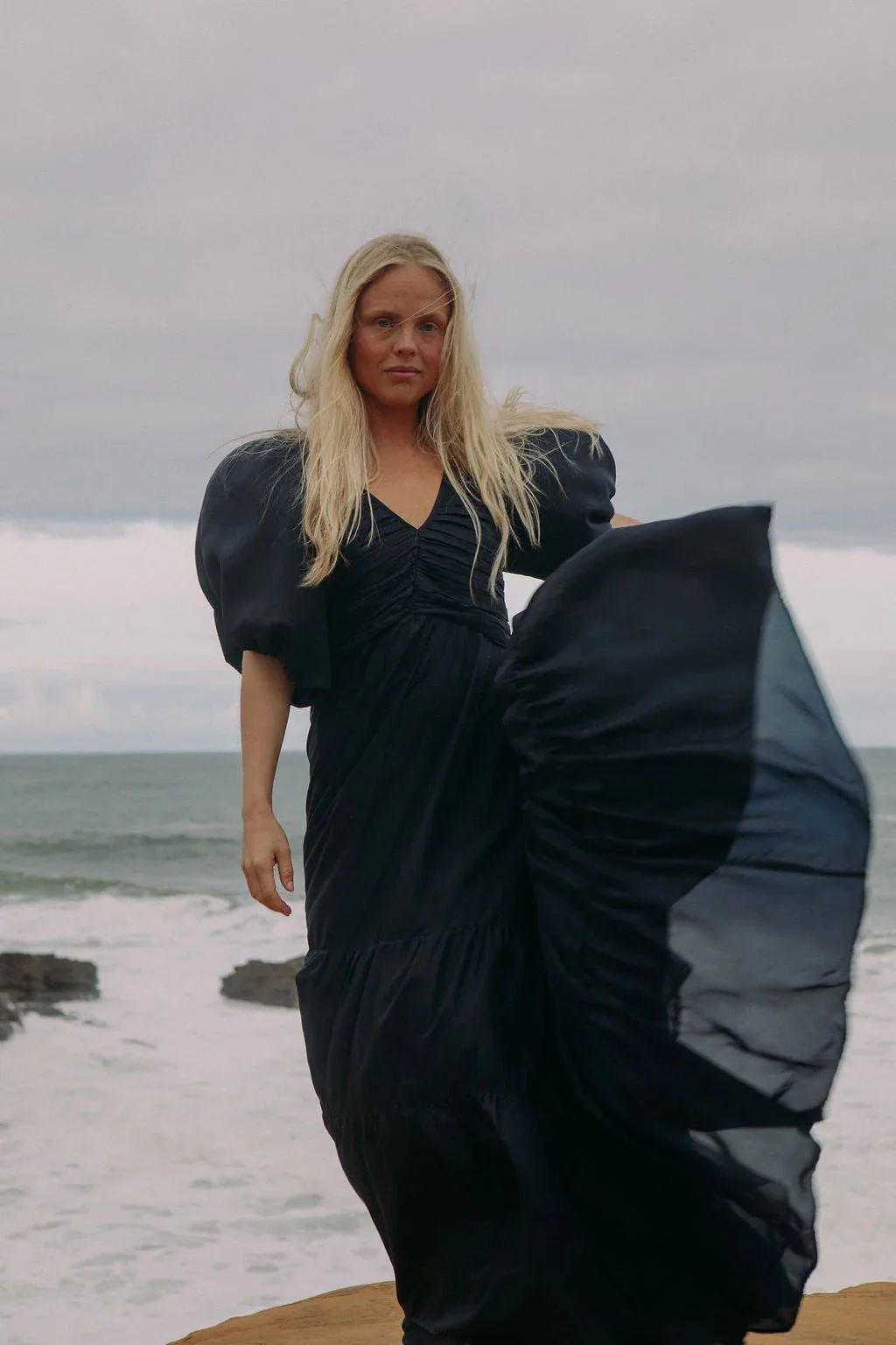 Deep Ocean Maxi Dress Dark Navy - Image 9