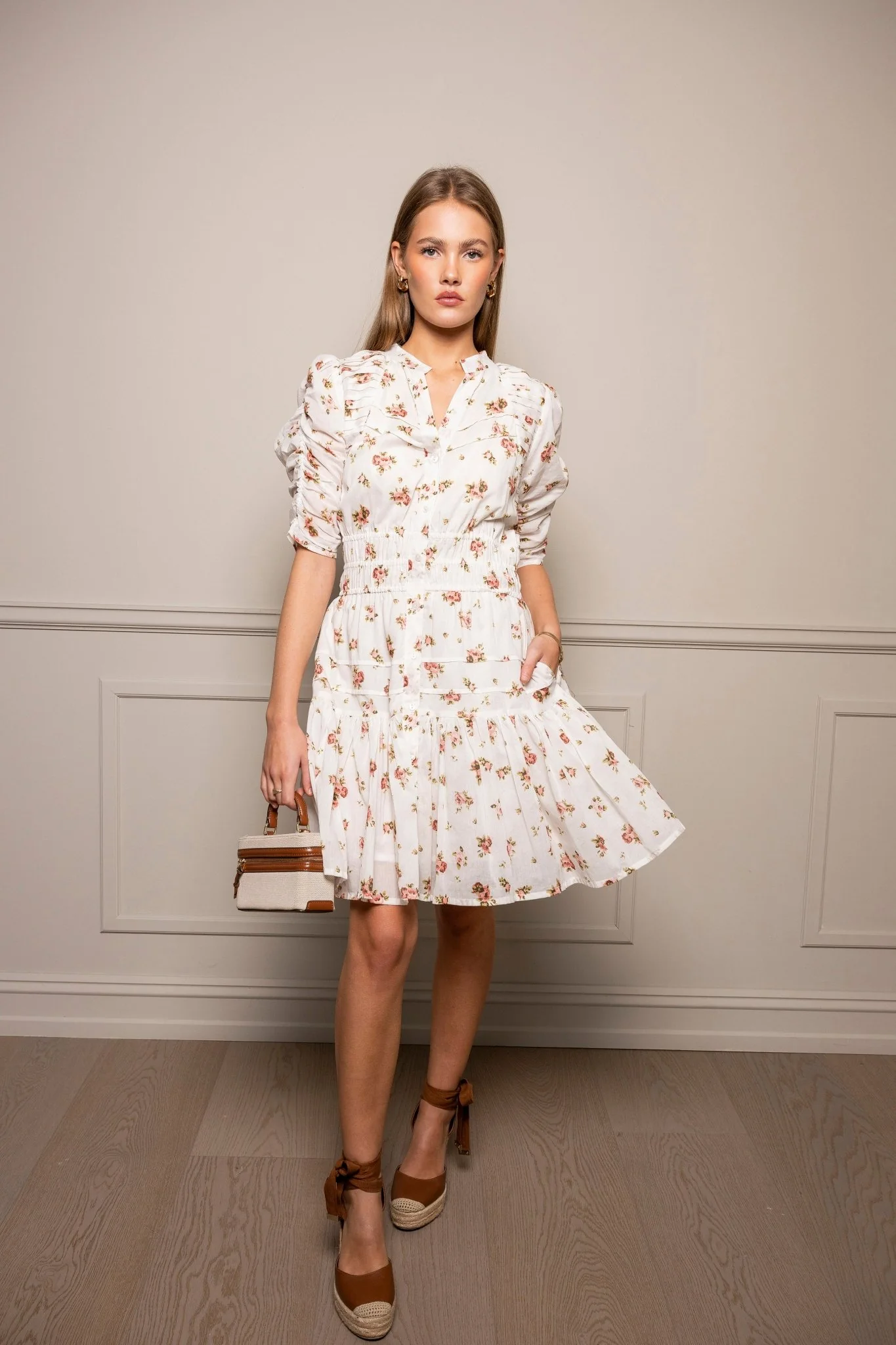 Fabienne Mini Dress Rose - Image 6