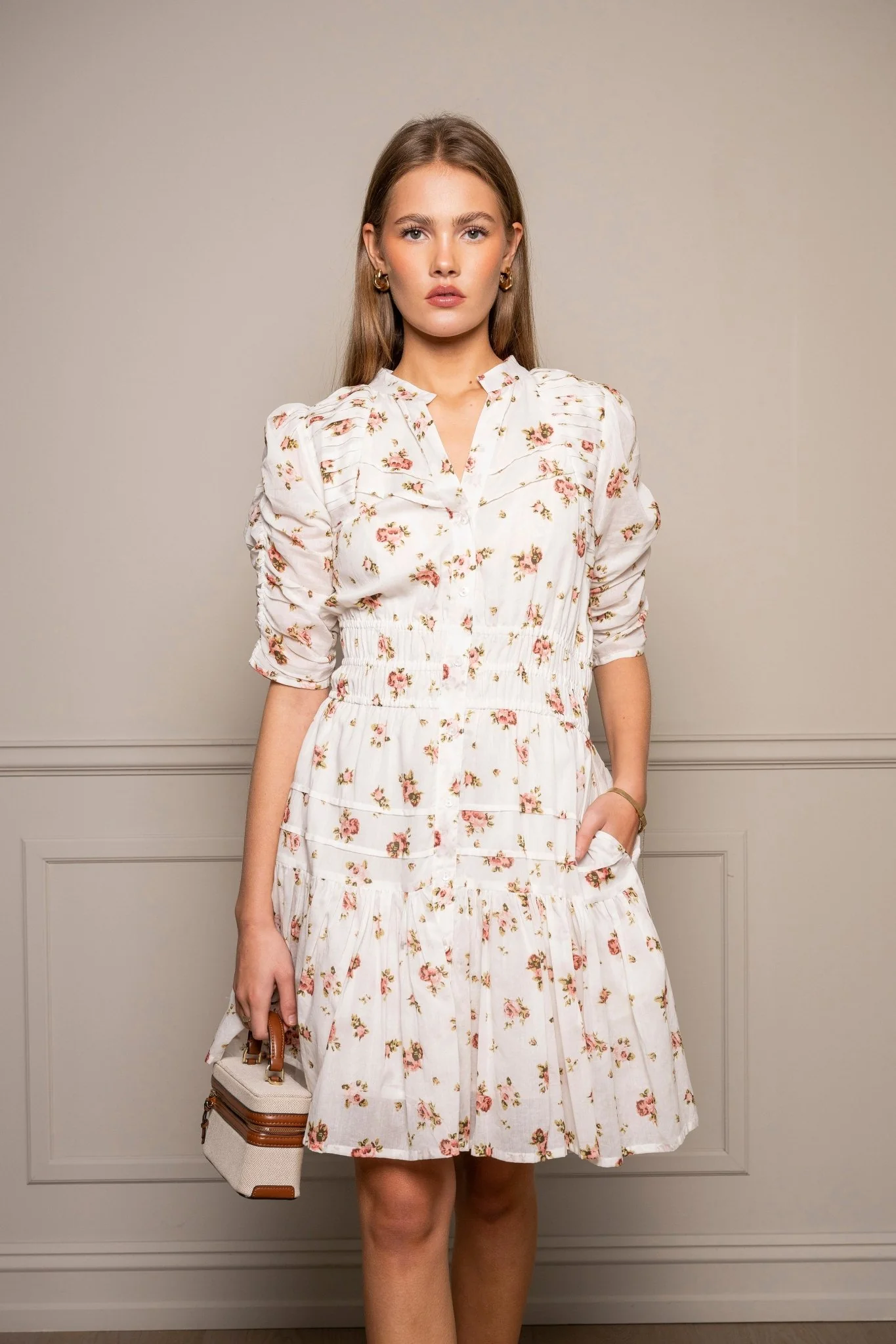 Fabienne Mini Dress Rose - Image 8