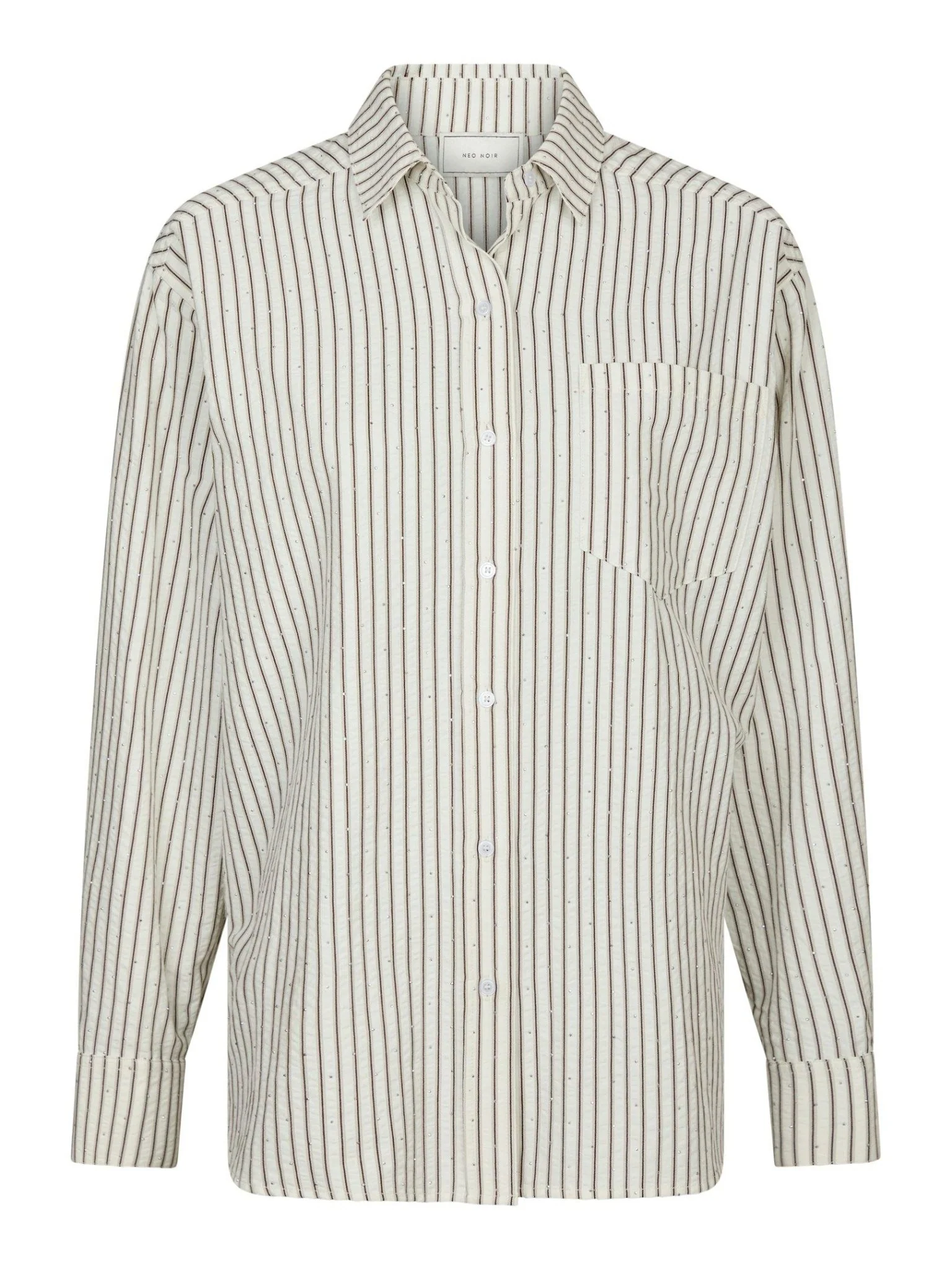 Dalma Crepe Stone Shirt Brown - Image 2