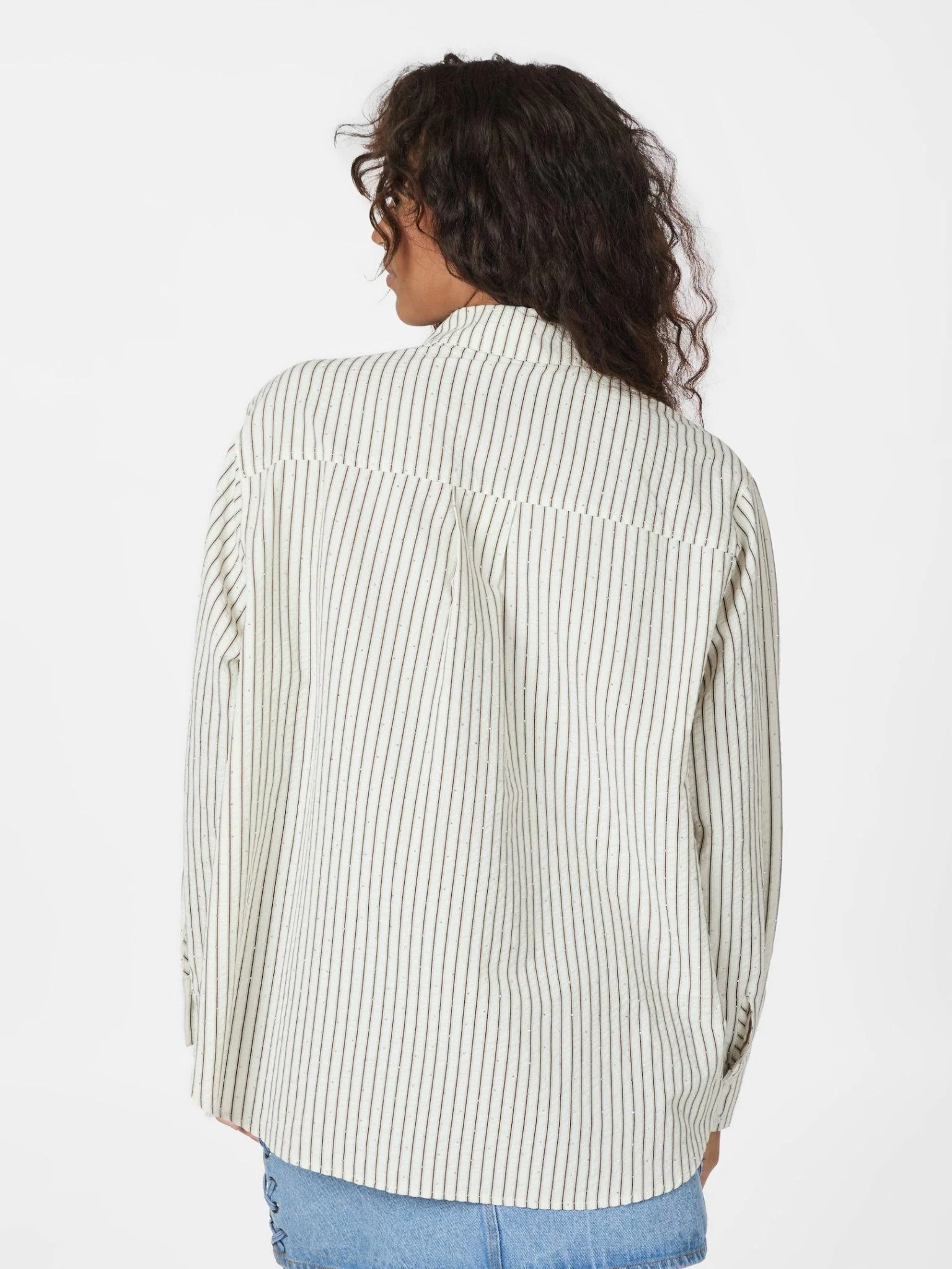Dalma Crepe Stone Shirt Brown - Image 7