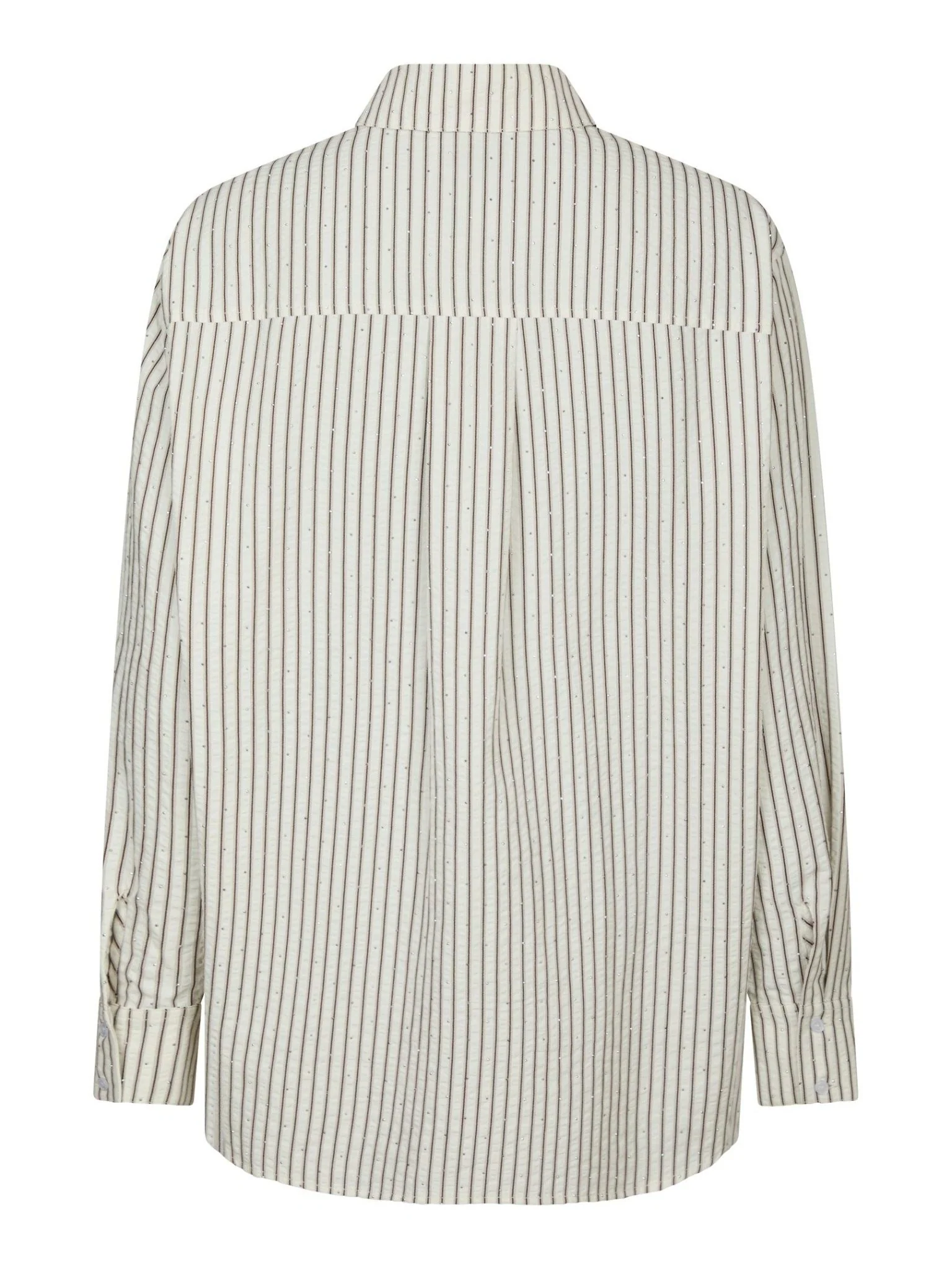 Dalma Crepe Stone Shirt Brown - Image 8