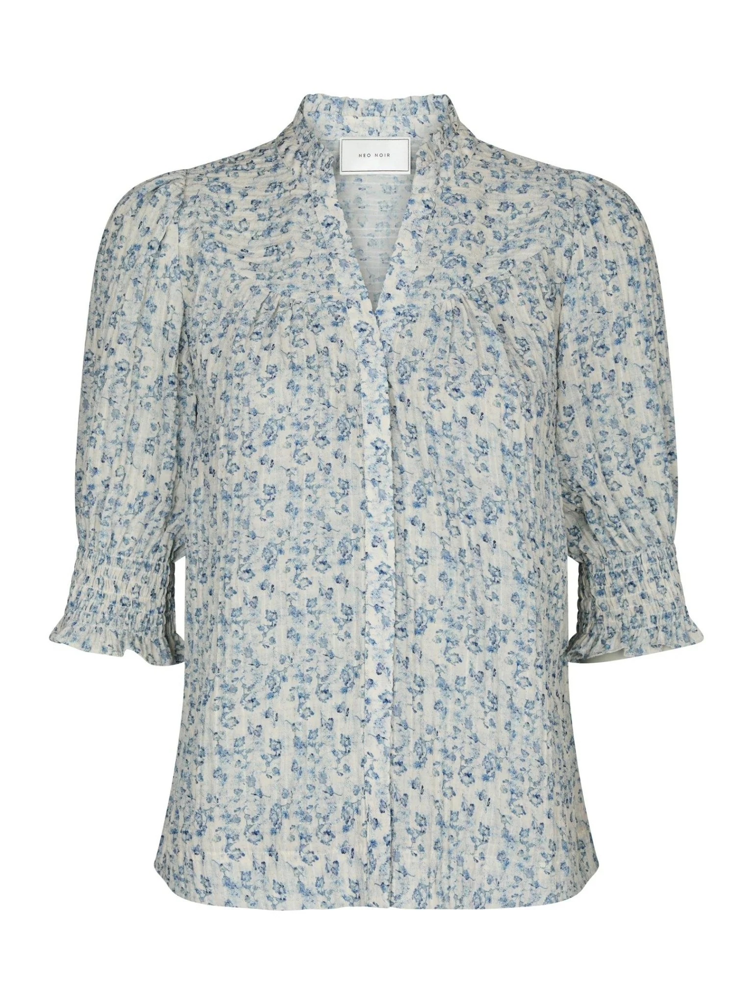 Diana Misty Floral Blouse Blue
