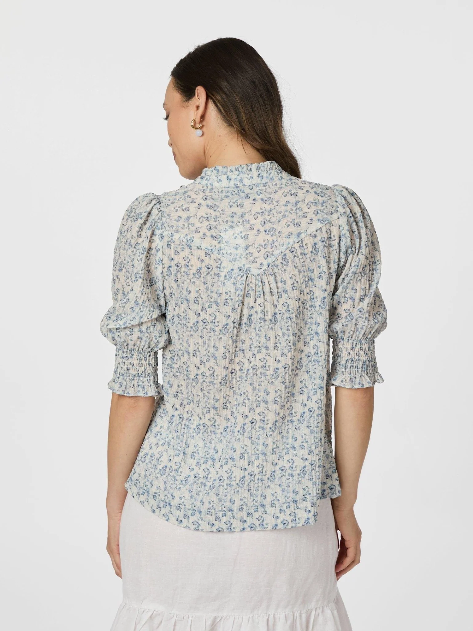 Diana Misty Floral Blouse Blue - Image 4