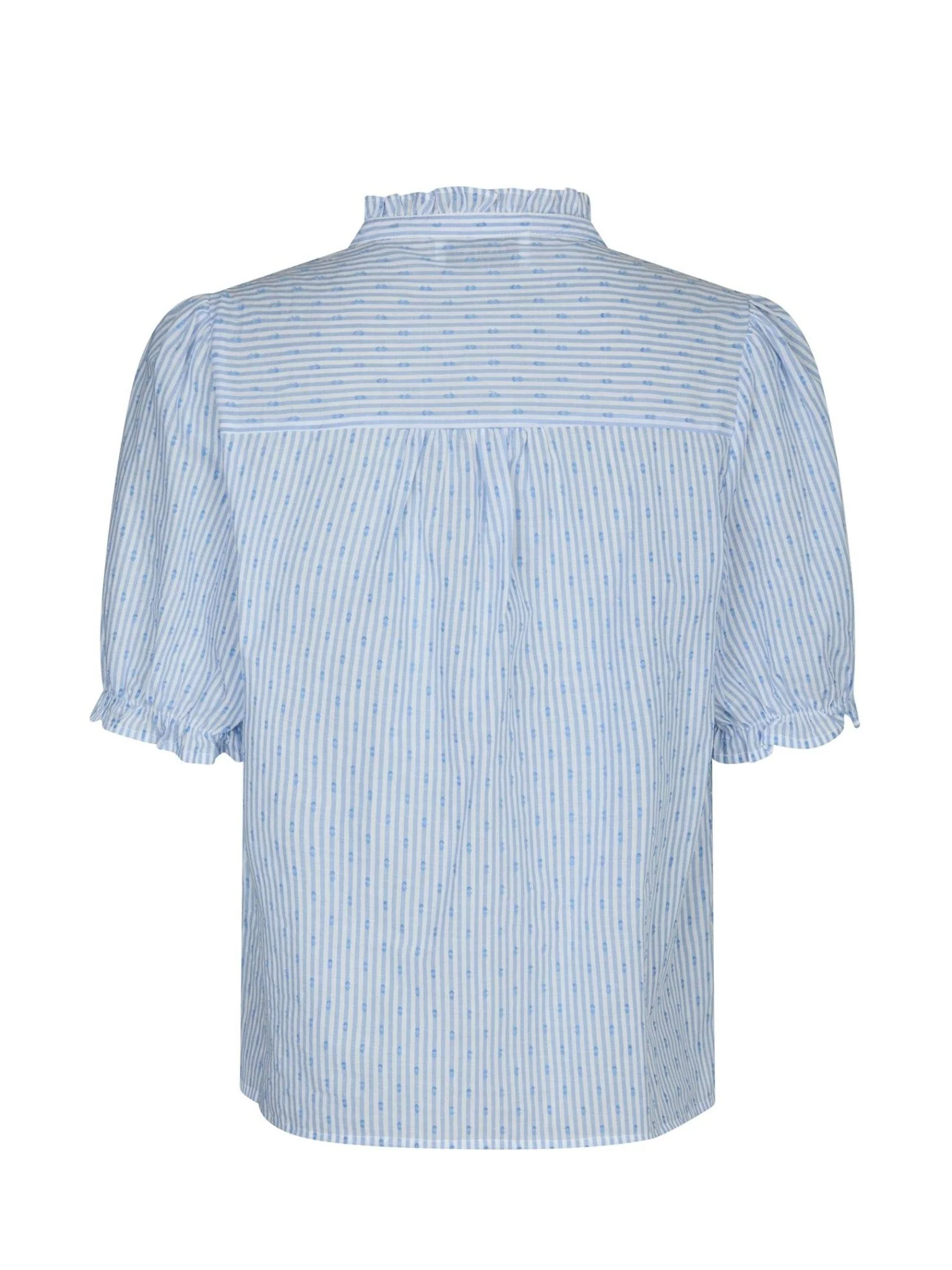 Odesa Dot Stripe Blouse Light Blue - Image 5