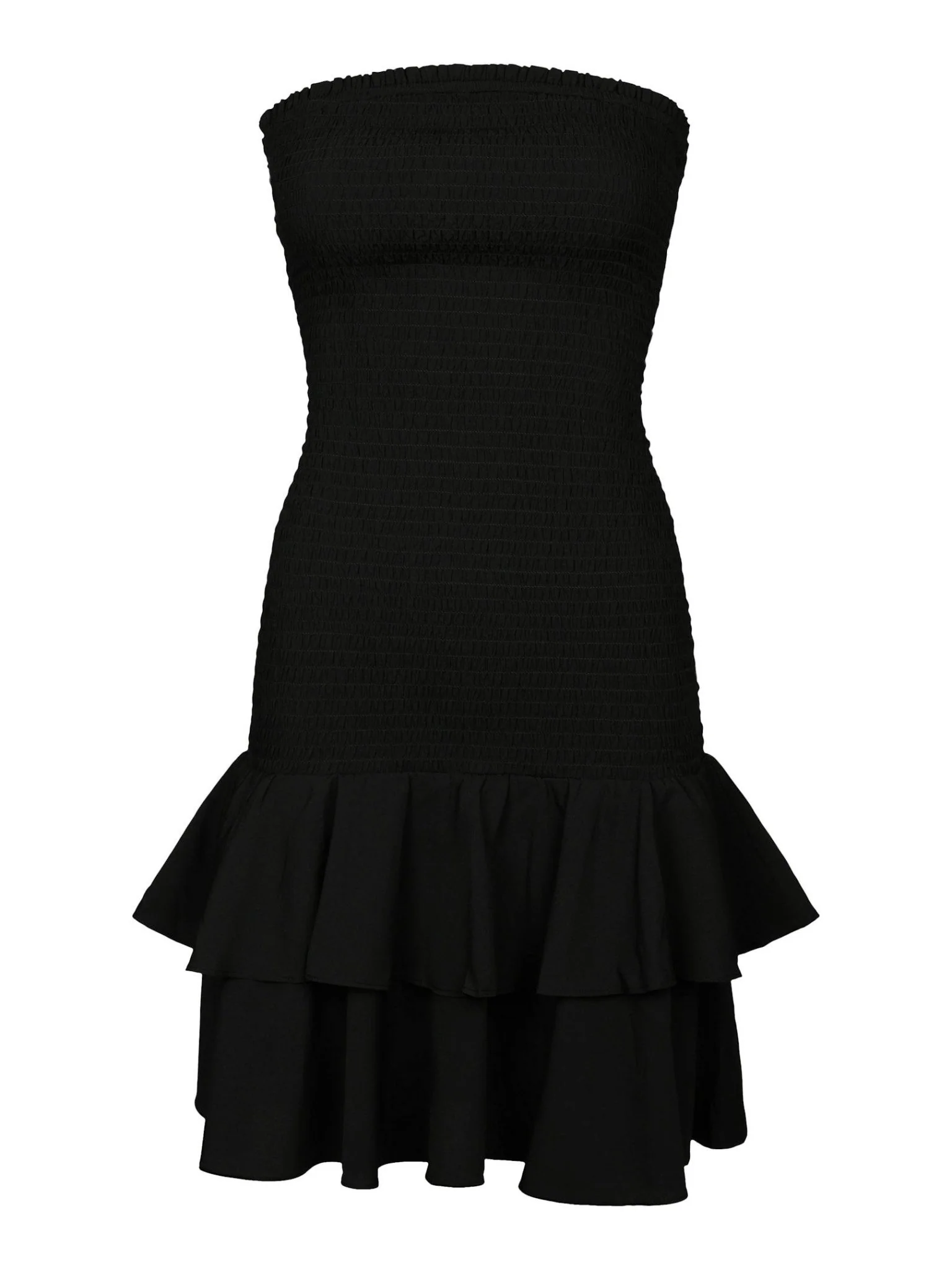 Mikka Solid Smock Dress Black - Image 2