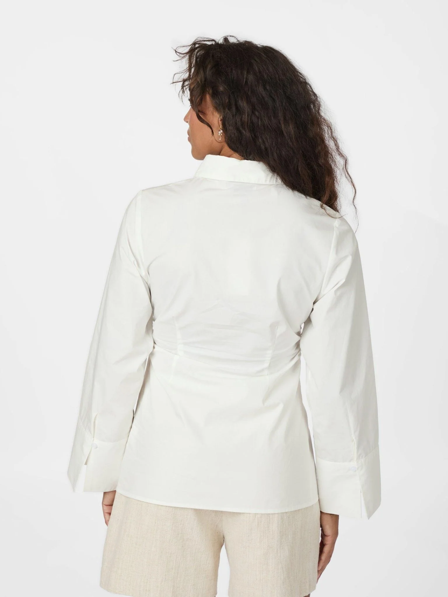 Caroli Poplin Shirt White - Image 7