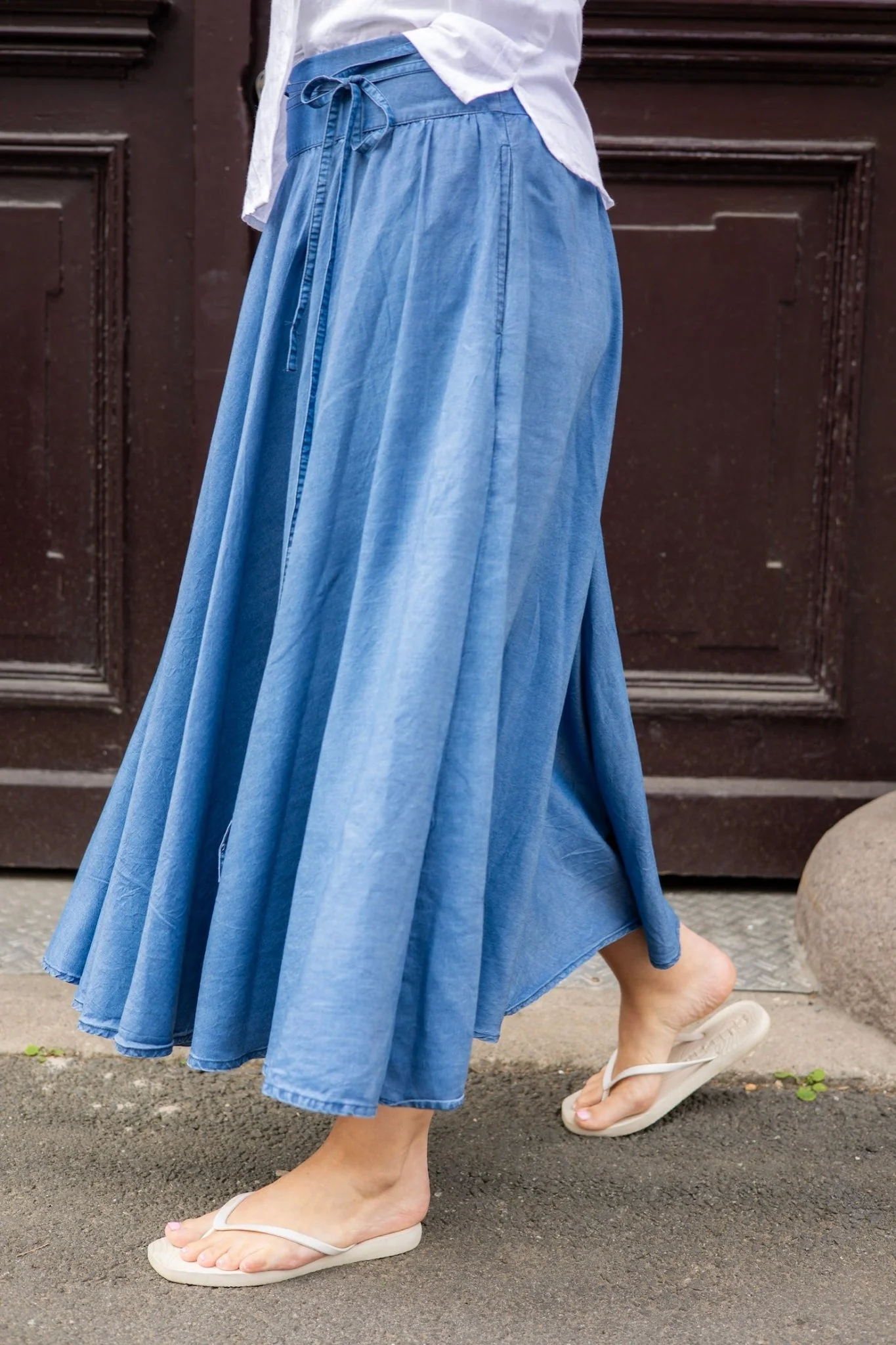 Astrid Skirt Soft Denim - Image 3