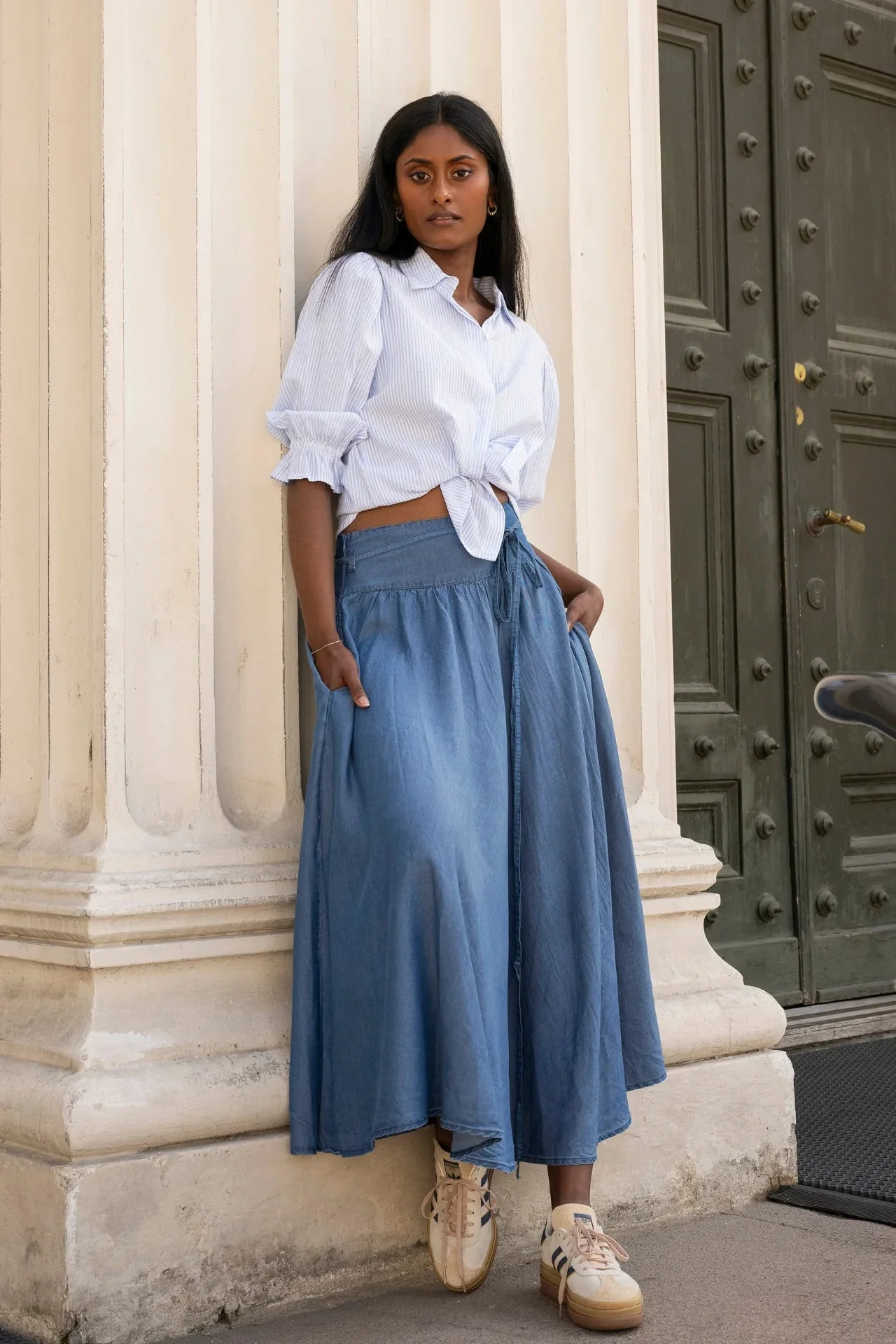 Astrid Skirt Soft Denim - Image 9