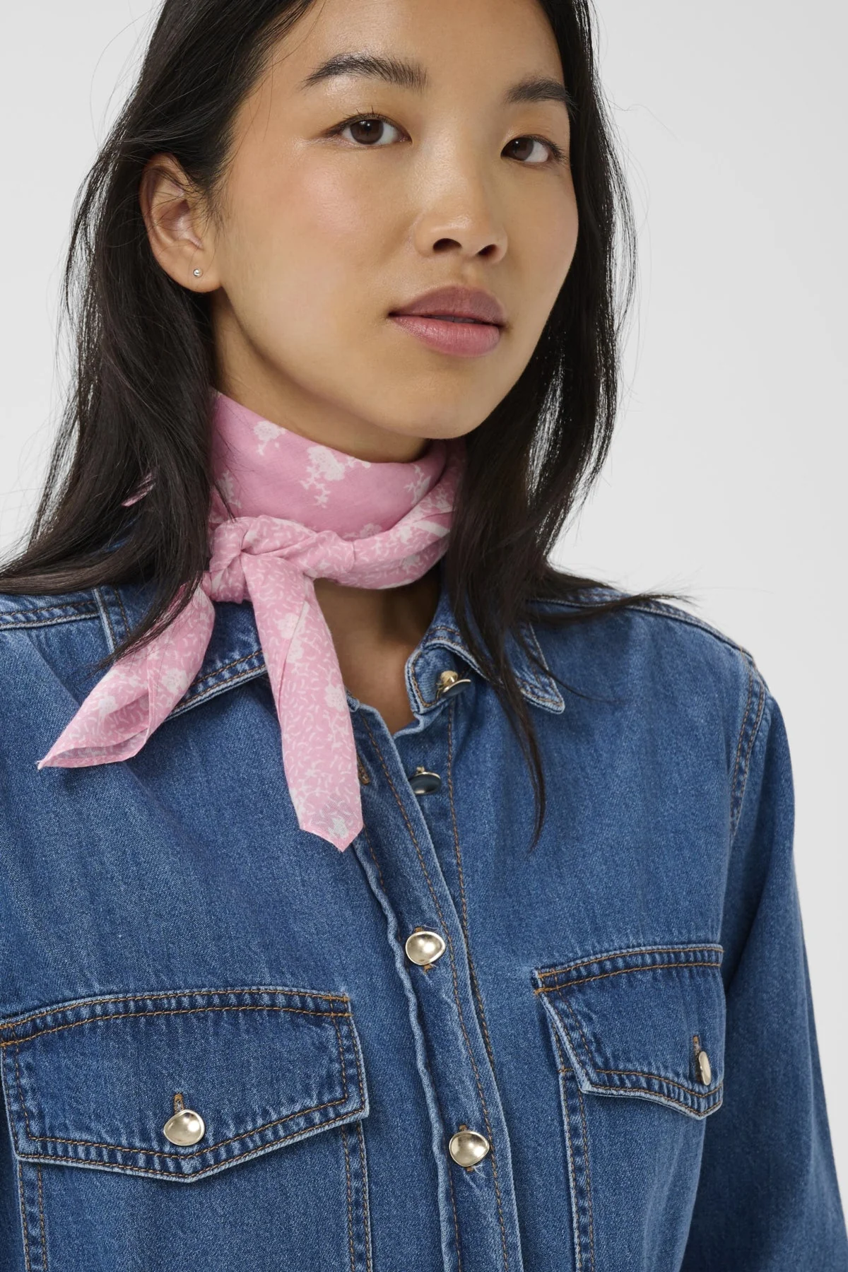 Phi Scarf Orchid Smoke Fragile Print - Image 2