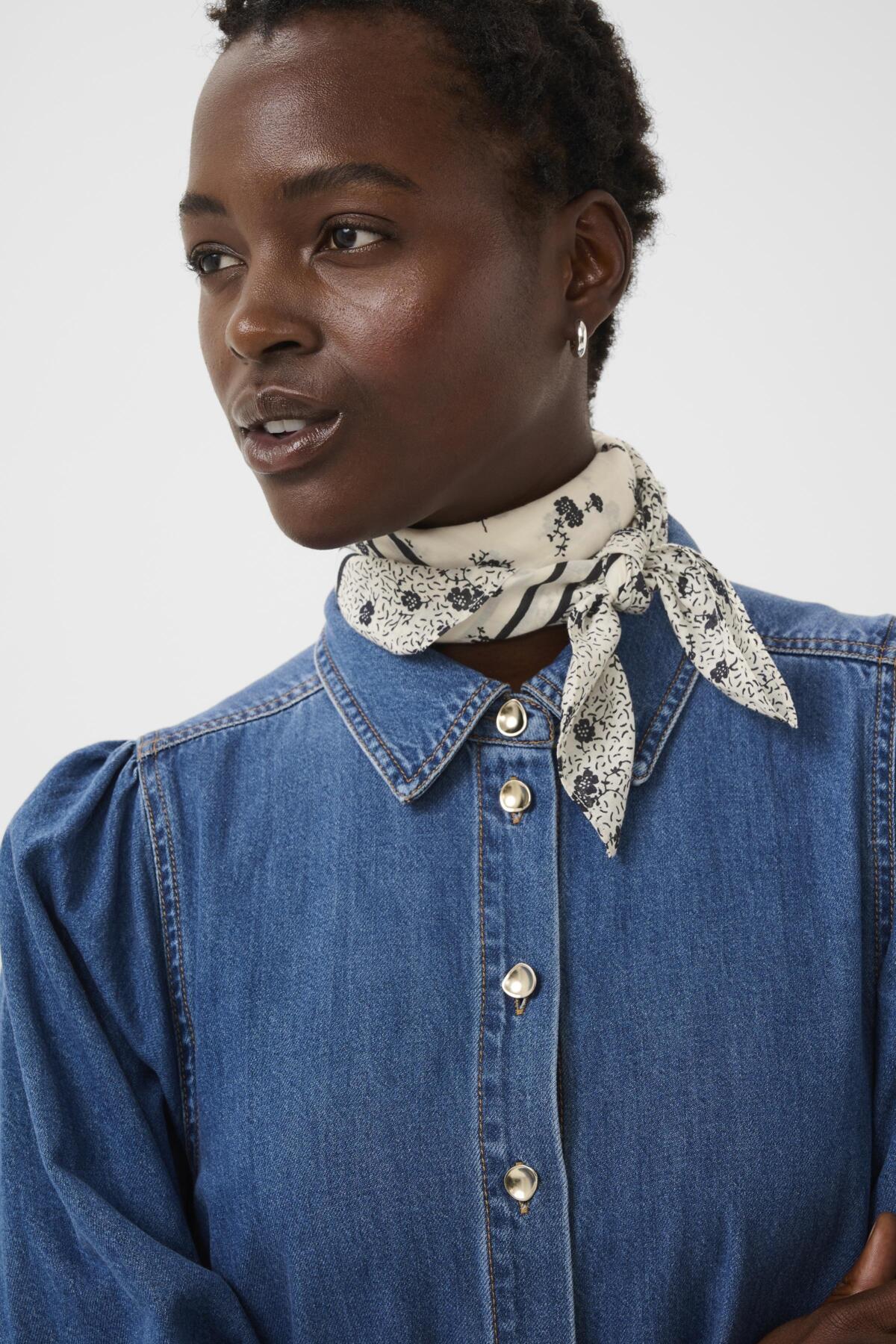 Phi Scarf Whispering White Fragile Print