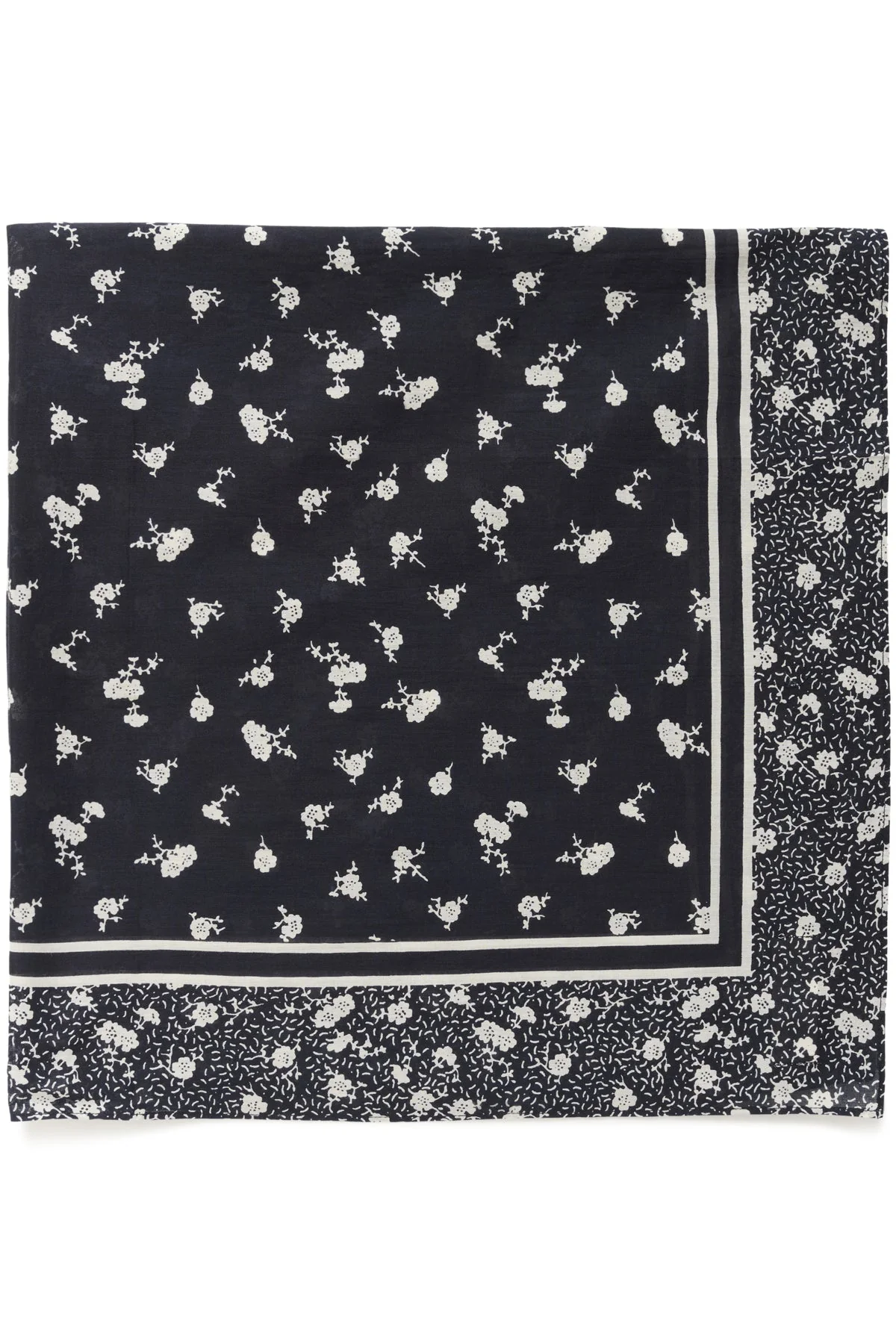 Phi Scarf Dark Navy Fragile Print - Image 6