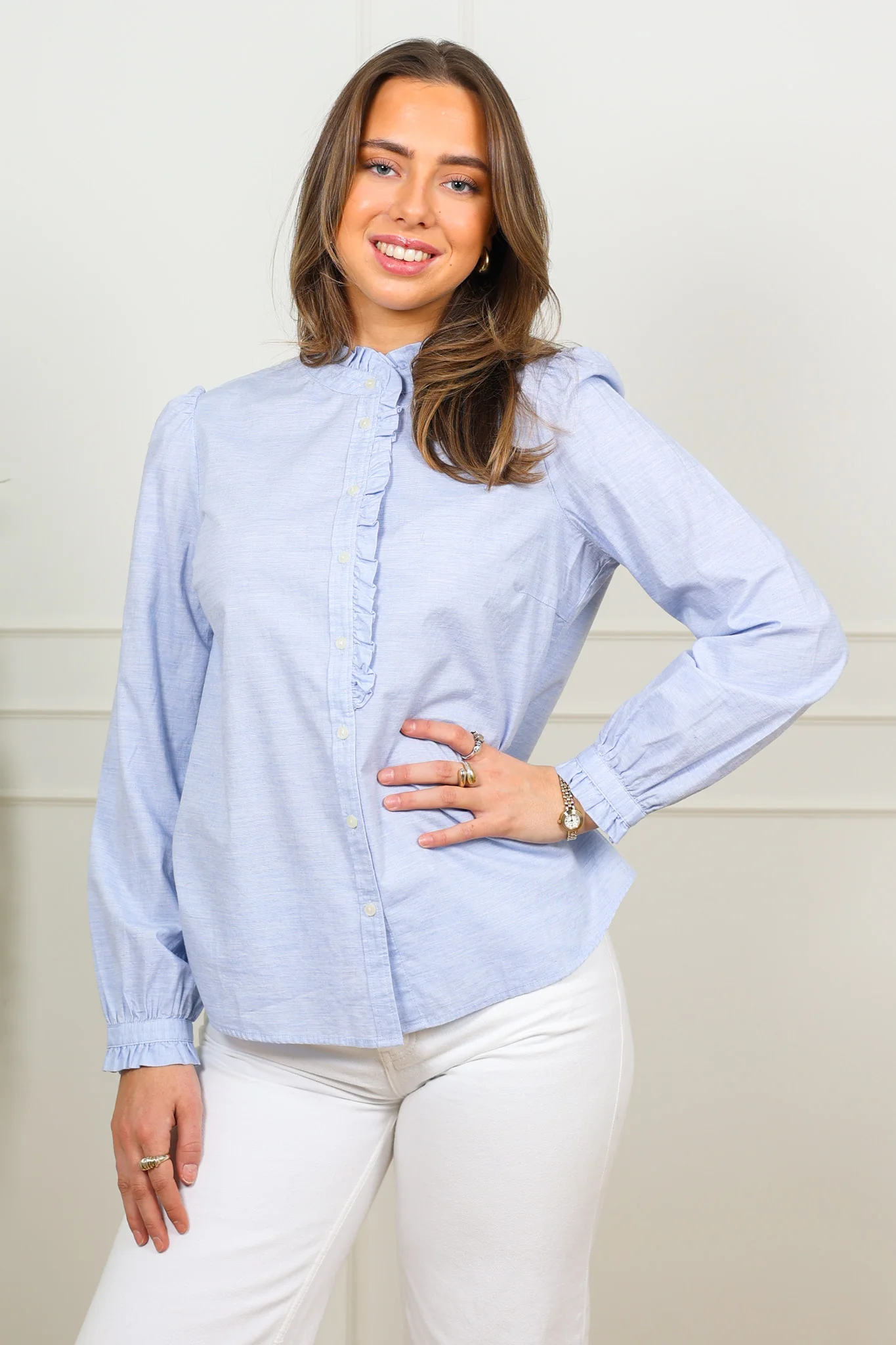 Glessia Shirt Heather Chambrey - Image 3