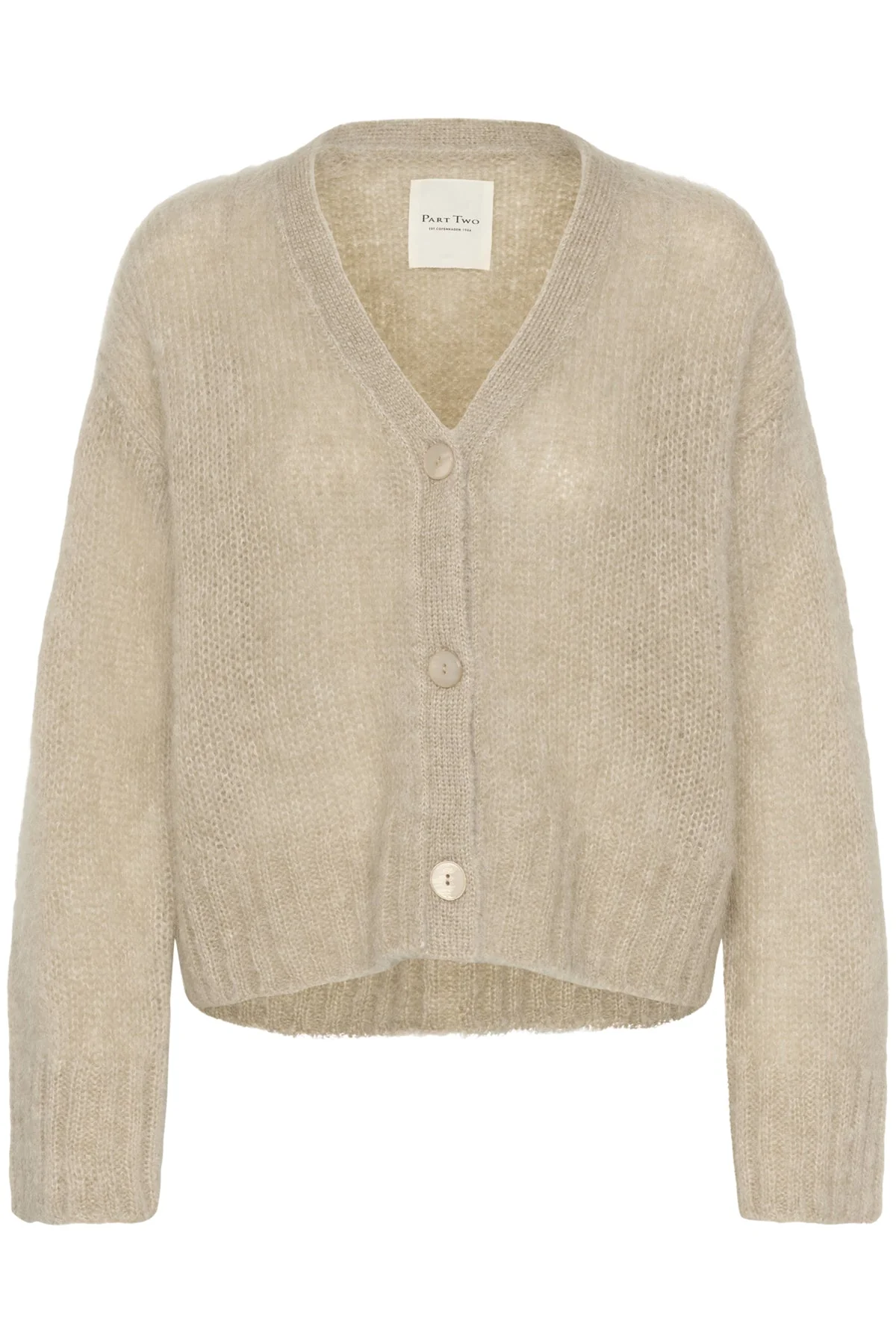 Zendaya Cardigan Light Camel Melange - Image 2