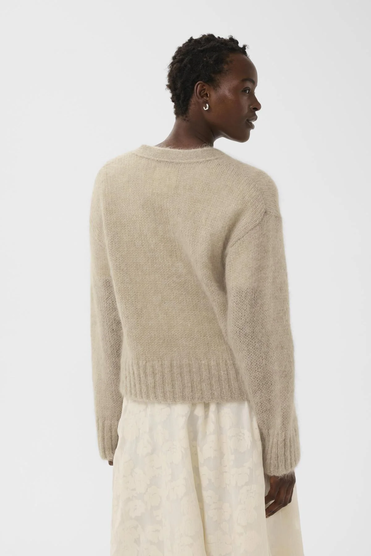 Zendaya Cardigan Light Camel Melange - Image 9