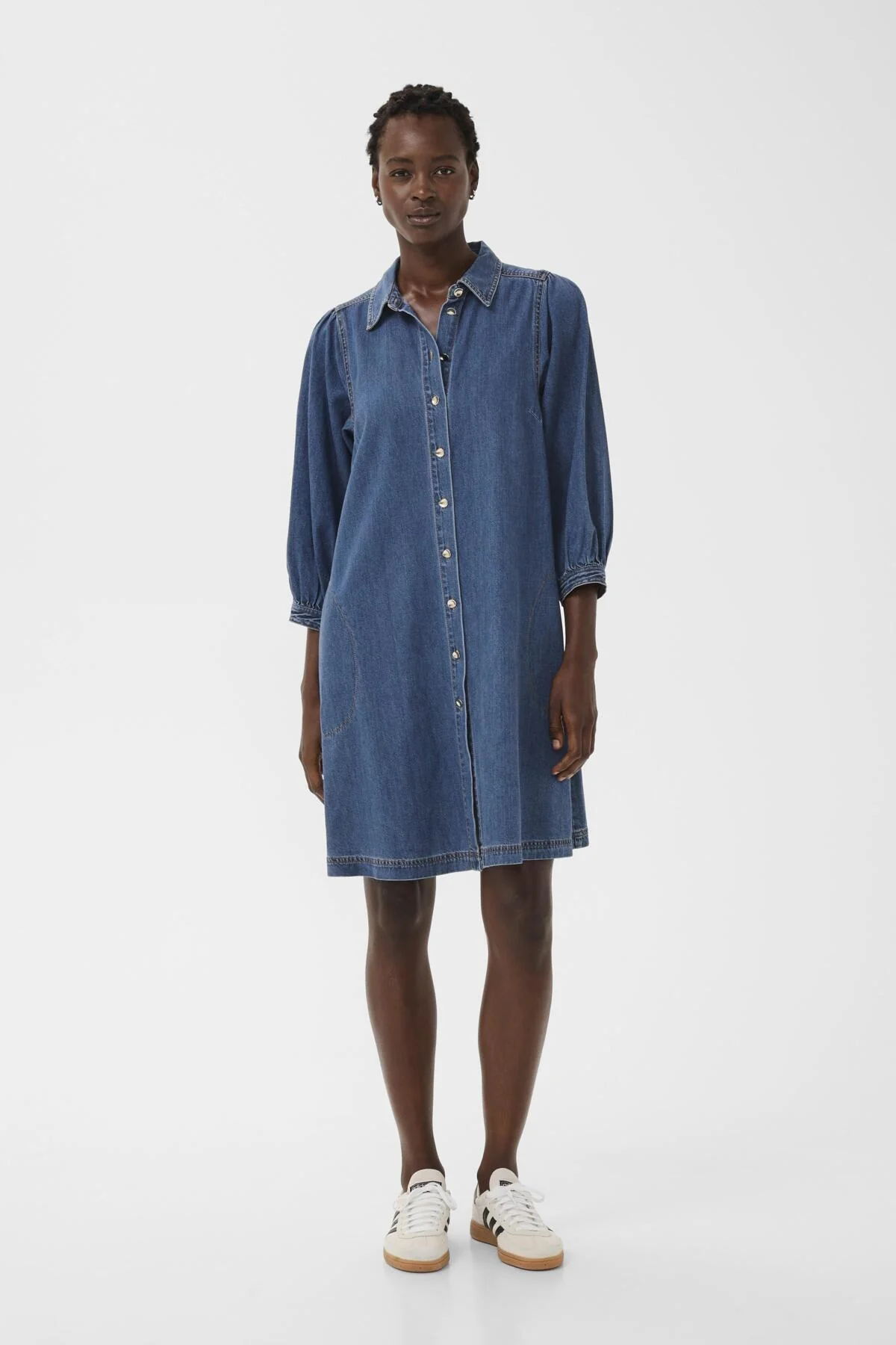 Eleinar Dress Medium Blue Denim - Image 5