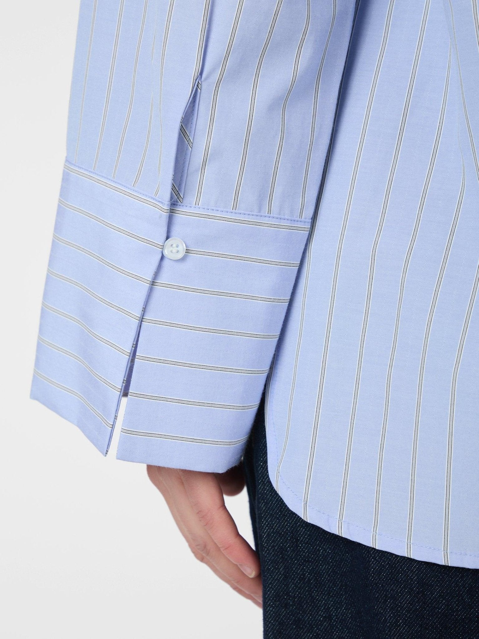 Dita Twin Stripe Shirt Light Blue - Image 7