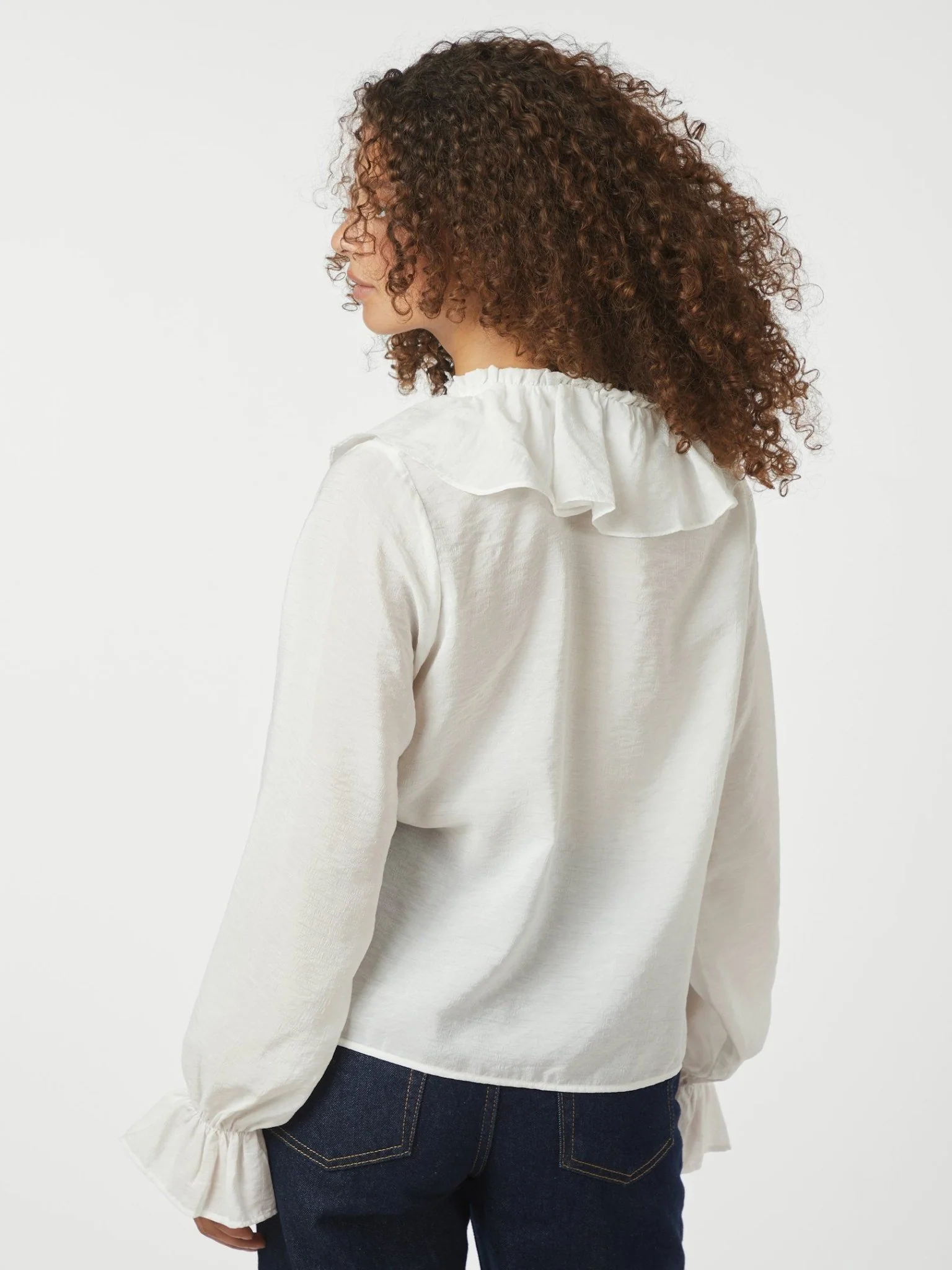 Aminea Ruffle Blouse White - Image 10