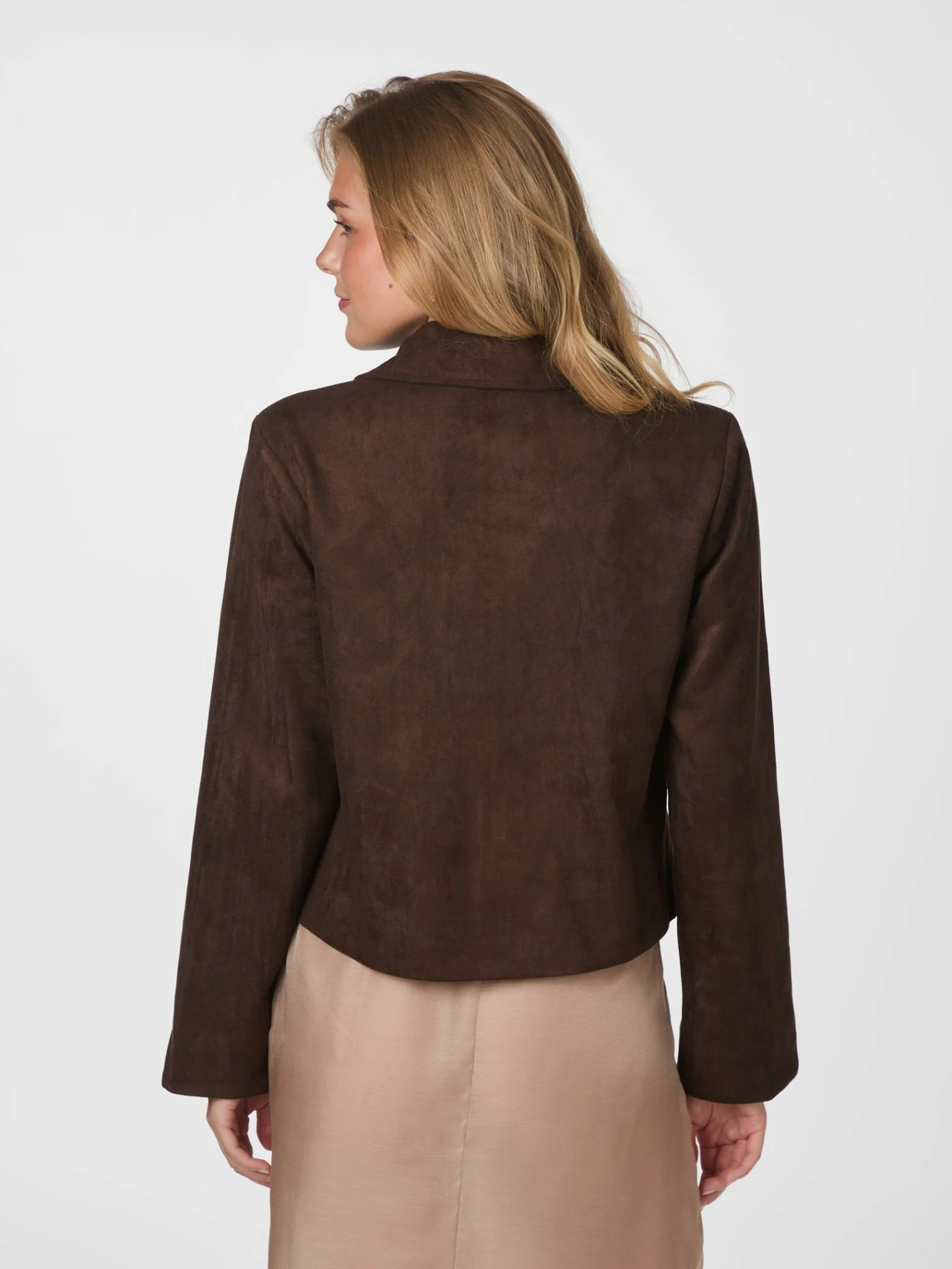 Nilo Suede Jacket Dark Brown - Image 18
