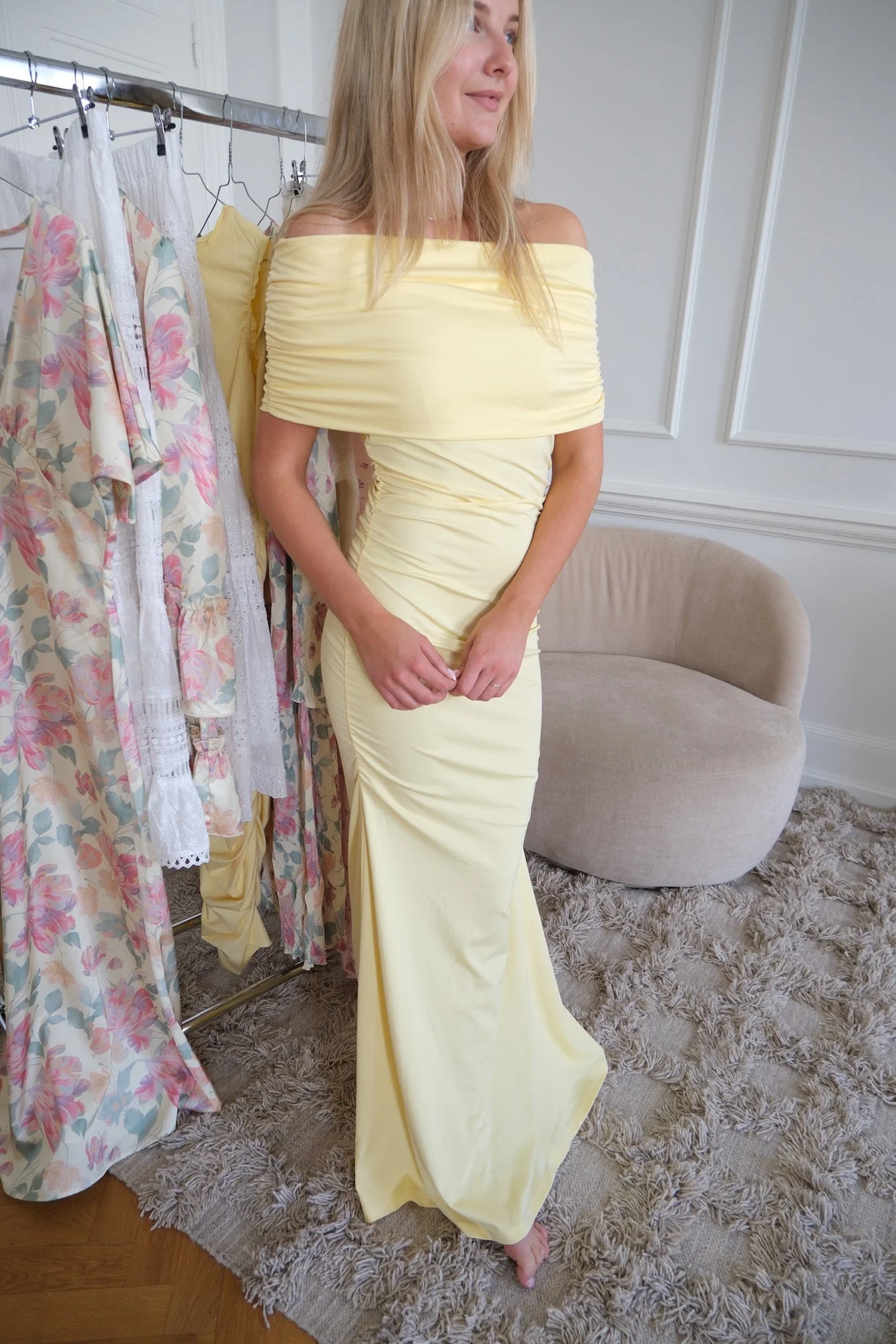 Athena Maxi Dress Yellow - Image 11
