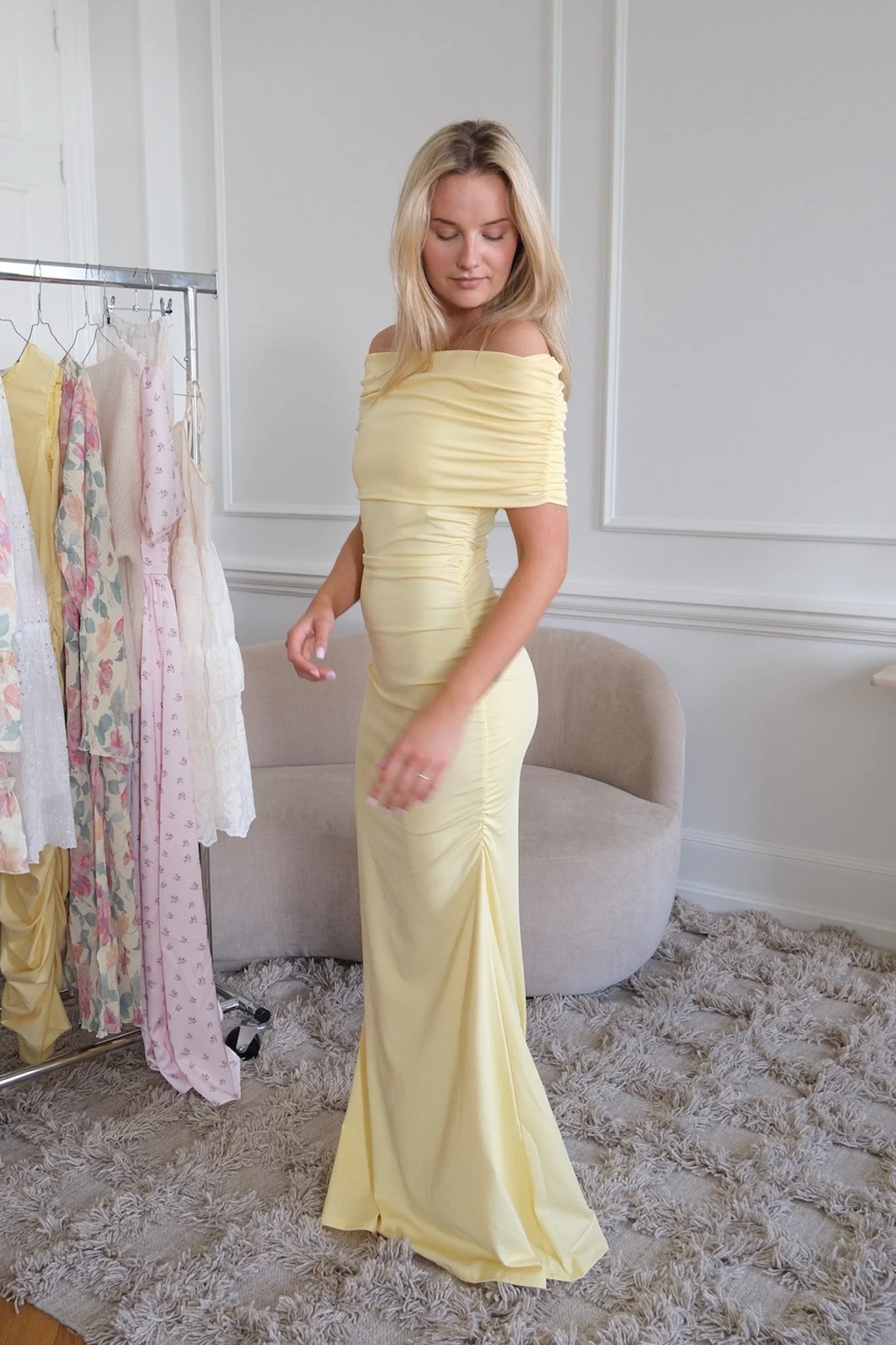 Athena Maxi Dress Yellow - Image 14